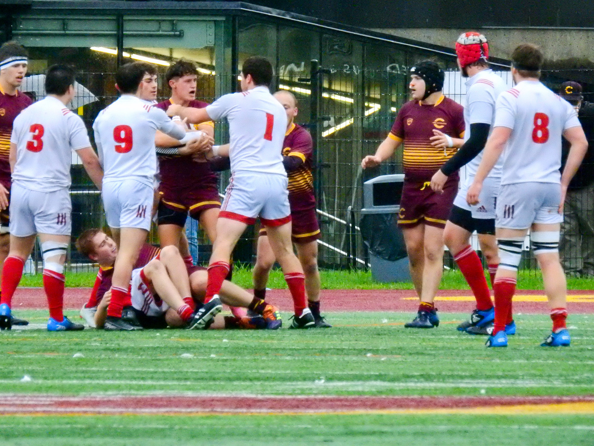 Owen CUMMING - Arthur DU CHAFFAUT - Jeremy OCKOMICHALAK - Justin SAVOIE-DAVIES -   -  - Rugby -  () Photo by:  | Siuxy Sports 2021-10-02