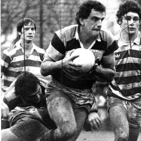 Eliseo Nicolas BRANCA - Mariano LOMBARDI - Eduardo TORELLO -   -  - Rugby - Topadora Chapa () Photo by:  | Siuxy Sports 1987-10-10