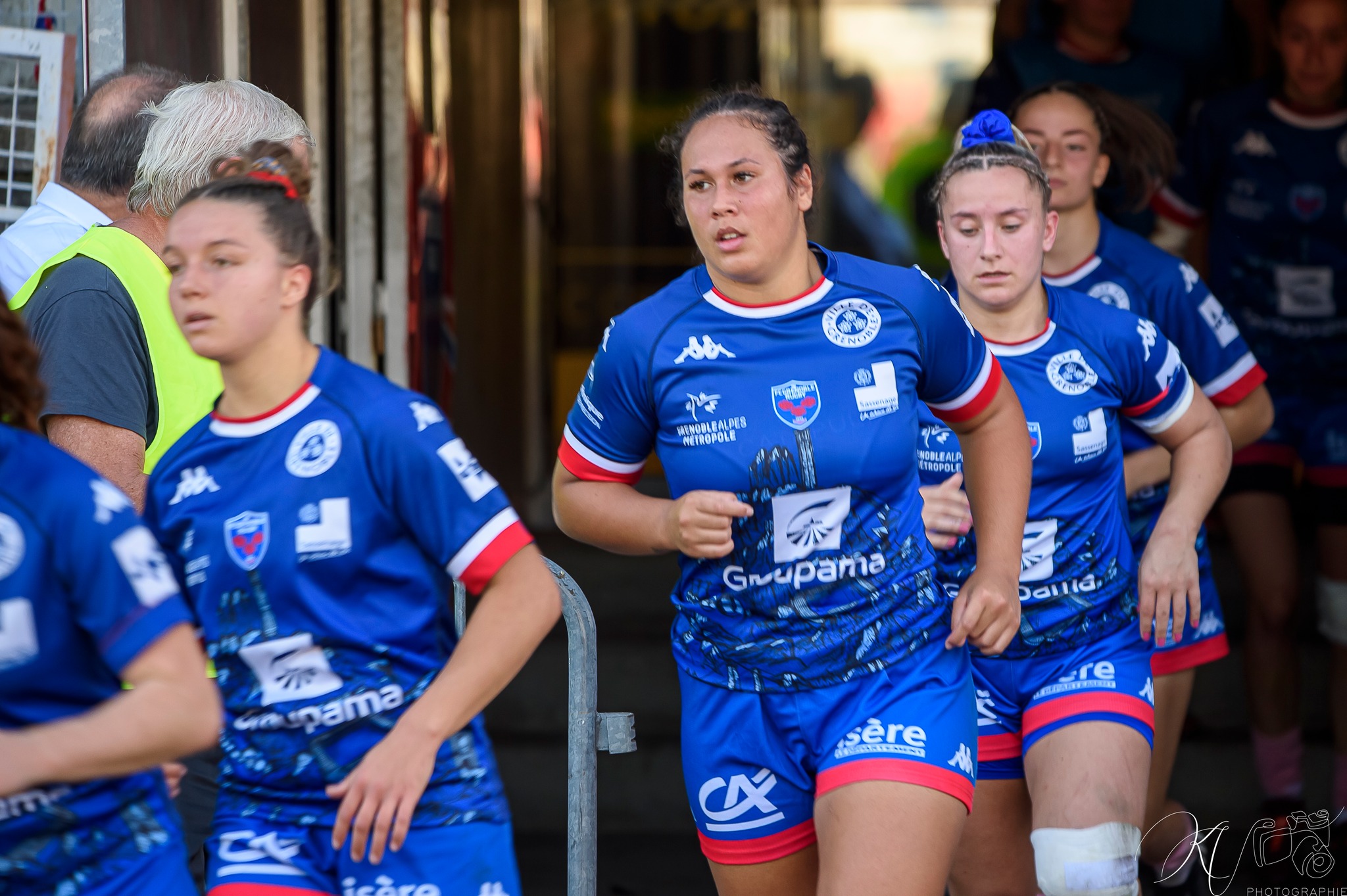 Juliette BLOUIN - Marie DEFERRARD - Téani FELEU -  FC Grenoble Rugby - Section Paloise - Rugby - Grenoble Amazones (51) vs (12) Lons Section Paloise (#AmazonesVsLONS2022) Photo by: Karine Valentin | Siuxy Sports 2022-10-16