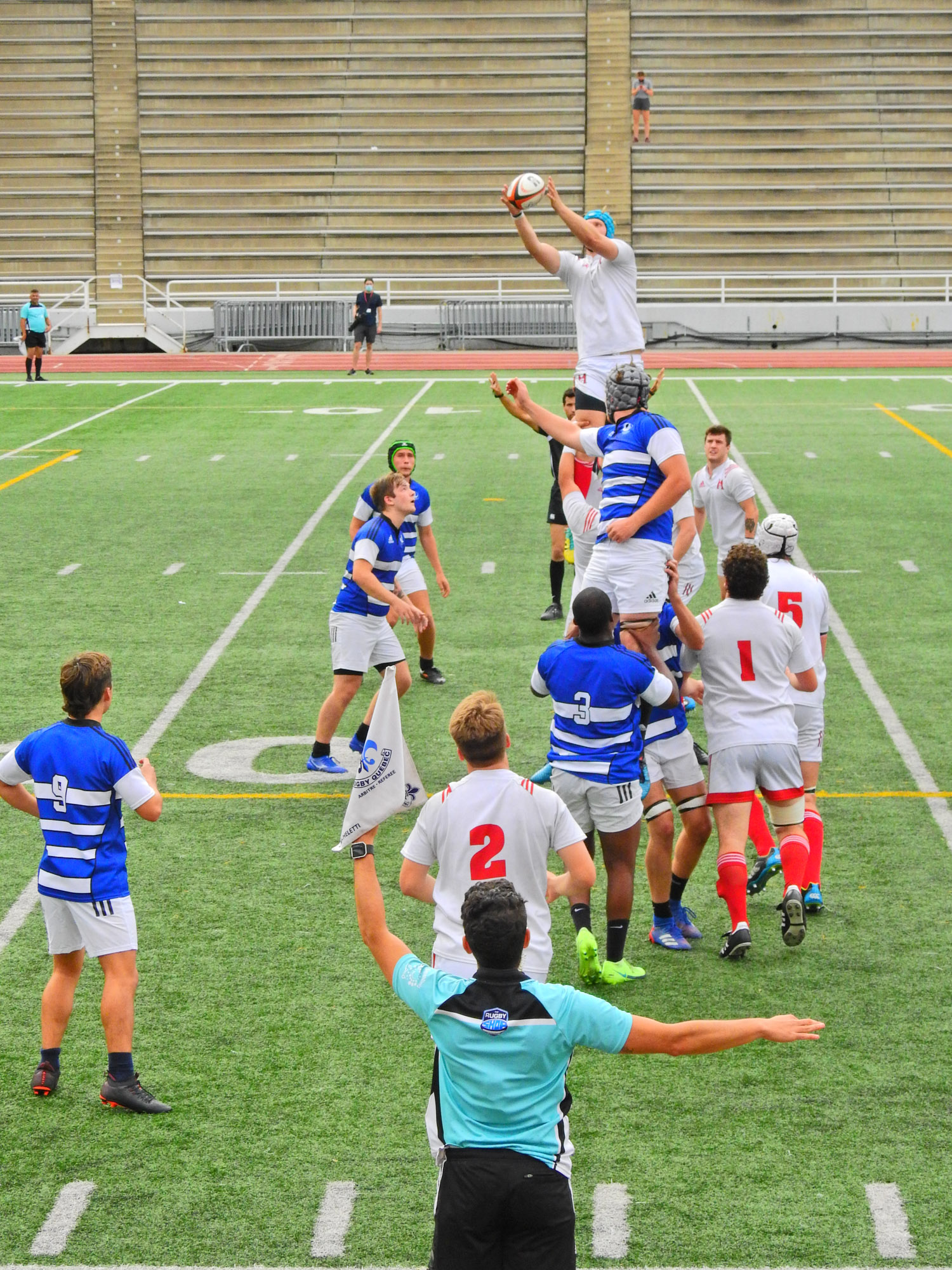 Christopher MICHELETTI - Alec MONTEALEGRE - Thomas RICHARDS -  Université de Montréal - Université McGill - Rugby -  (#McGillvsUdeM) Photo by:  | Siuxy Sports 2021-09-11