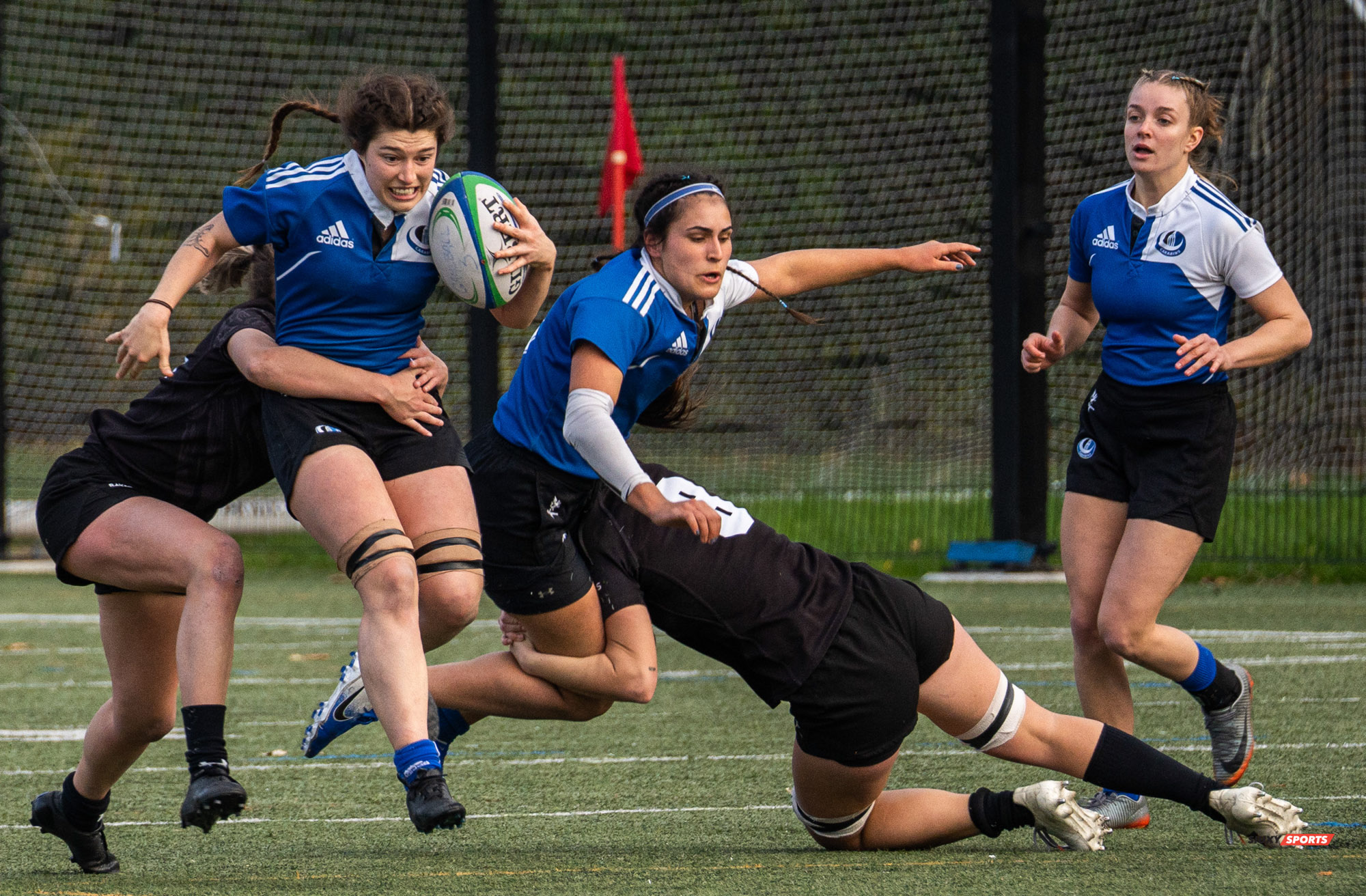 Isabelle CRONIER - Ophélia POISSON-VECCHIO -  Université de Montréal - Université Carleton - Rugby -  (#3UdeMvsCarletonF) Photo by:  | Siuxy Sports 2021-11-07