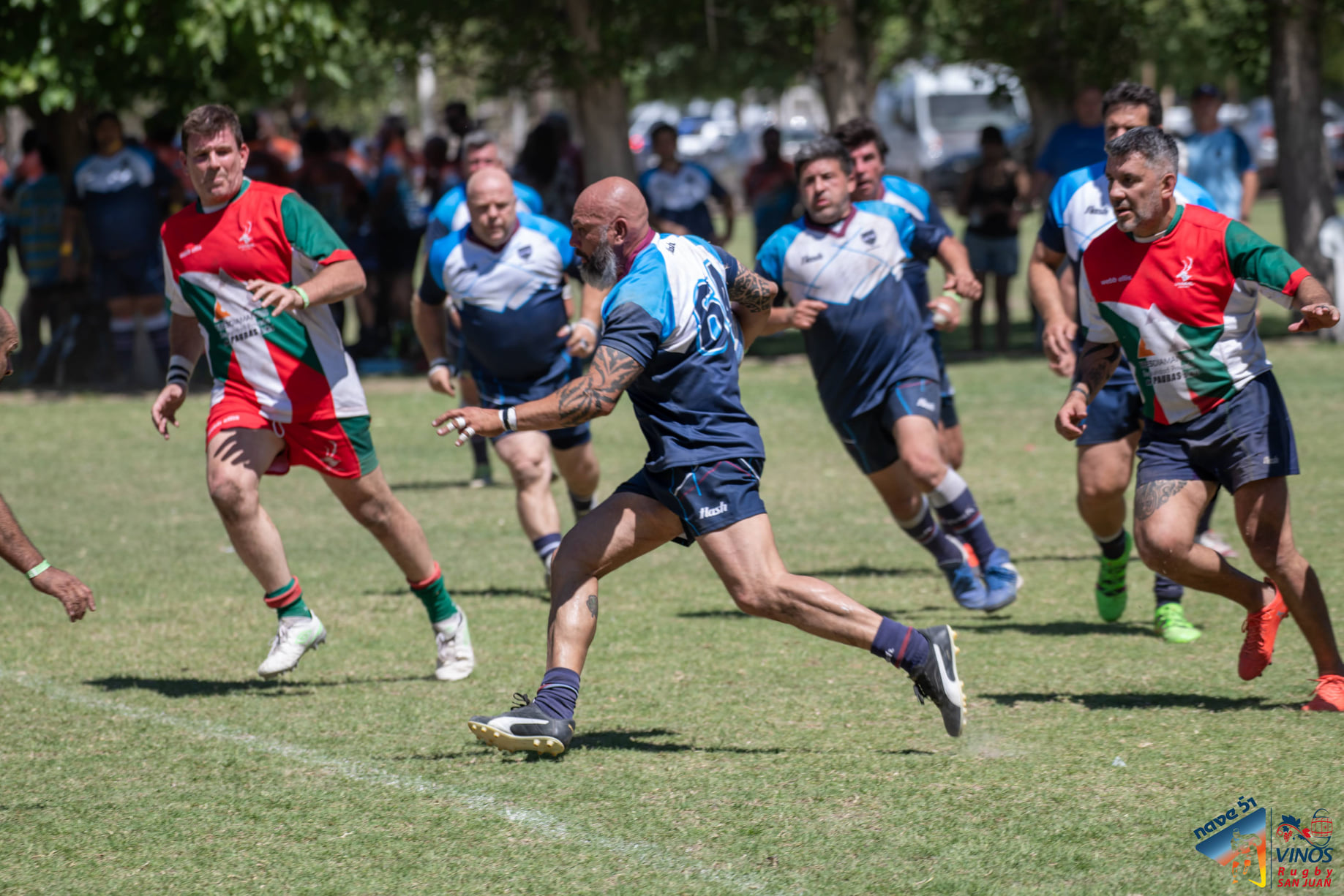Marcelo CHAMAZA - Ariel KRAUS -  VARBA - UVASAL - RugbyV - 51 Nacional de Veteranos de Rugby San Juan - VARBA vs UVASAL (#51NaVeSJ21VARBAvUVASAL) Photo by: Diego van Domselaar | Siuxy Sports 2021-11-15