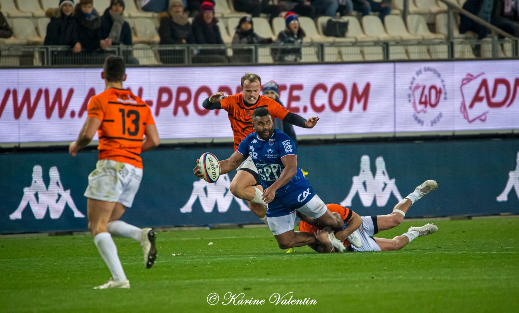 Timosi NAGUSA -  FC Grenoble Rugby - Racing Club Narbonnais - Rugby -  (#GrenobleVsNarbonne2021Nov) Photo by: Karine Valentin | Siuxy Sports 2021-11-26