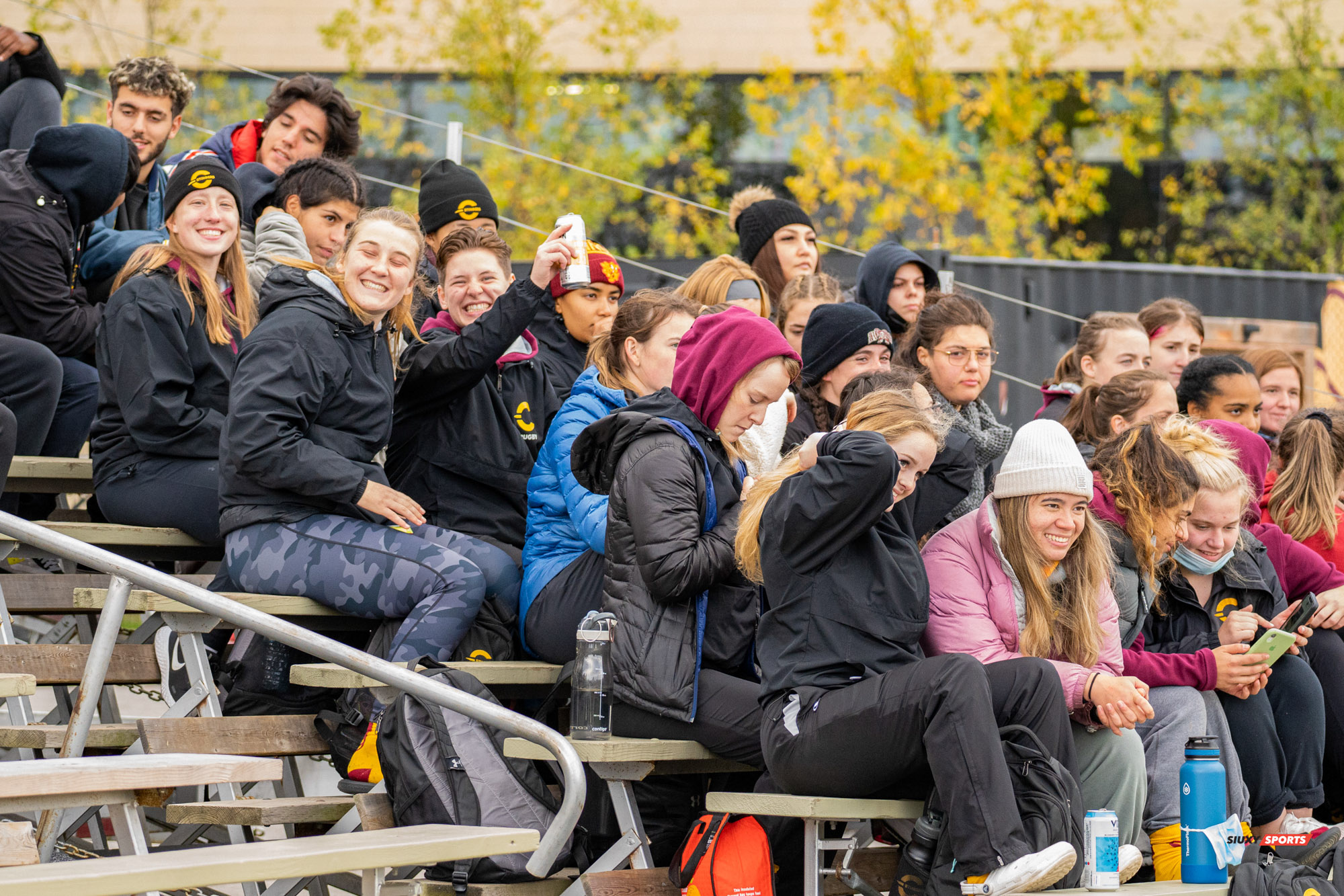 Agustin APARDIAN TAVIDIAN - Soria BLUMER - Cassandra COSTANZA - Fallon COULOURIS - Leanne DUNCAN - Nicolo MARSALA - Jessi QUESNEL - Mahalia ROBINSON - Mathilde THERRIEN-QUINTAL - Maya VIEIRA -  Université Concordia -  - Rugby -  (#ConcordiaVsOttawa2021m) Photo by:  | Siuxy Sports 2021-10-30