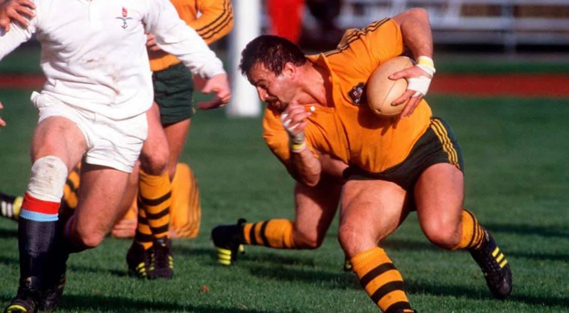 Enrique RODRÍGUEZ -   -  - Rugby - El Topo Rodriguez, ya jugando con los Wallabies (Carta del topo Rodríguez a la UAR: “Vuestro accionar es bochornoso y una vergüenza mundial. Pongo a vuestra disposición (les devuelvo) el Cap recibido por la UAR, por haber jugado en los Pumas (1978-1983). Este acto extremo, es mi REPUDIO TOTAL a vuestra dirigencia anárquica y tirana, que traiciona todos los principios y valores de un Rugby Democrático”) Photo by:  | Siuxy Sports 1984-12-30