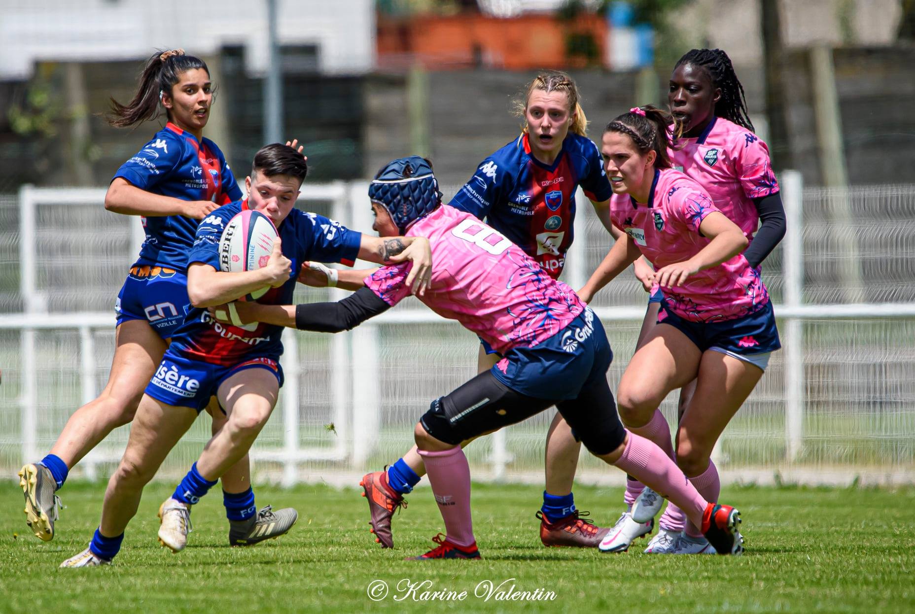 Lou AGRIODOS - Oceane BUISSON - Violaine CHAVANCE - Alice MULLER -  FC Grenoble Rugby - Stade Français - Rugby -  (#GrenobleVsStdFrancais2021) Photo by: Karine Valentin | Siuxy Sports 2021-05-23