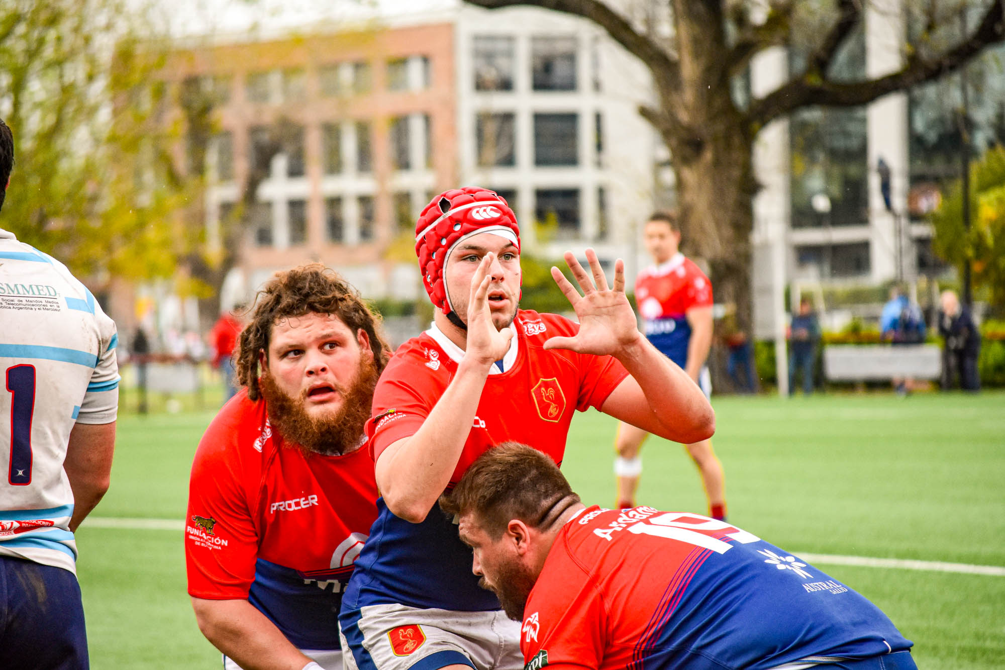 Marcos OLIVERO - Francisco VALDEZ -  Asociación Deportiva Francesa - Club Atlético Banco de la Nación Argentina - Rugby -  (#ADFvsCABNA2021) Photo by: Ignacio Pousa | Siuxy Sports 2021-10-02