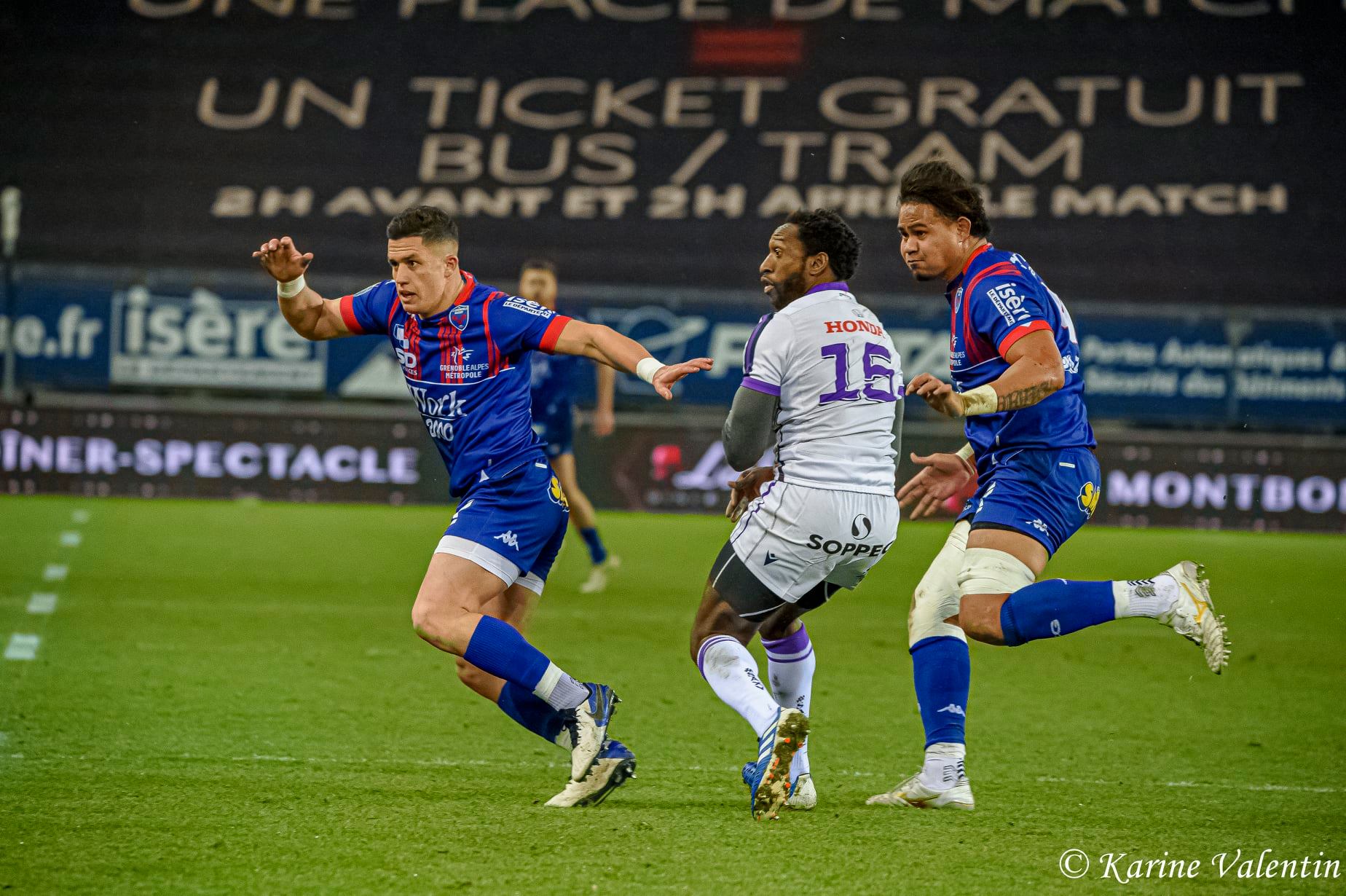 Adrien SEGURET -  FC Grenoble Rugby - Soyaux Angoulême - Rugby - FC Grenoble VS Soyaux Angoulême (#GrenobleAngouleme2021jan) Photo by: Karine Valentin | Siuxy Sports 2021-01-15