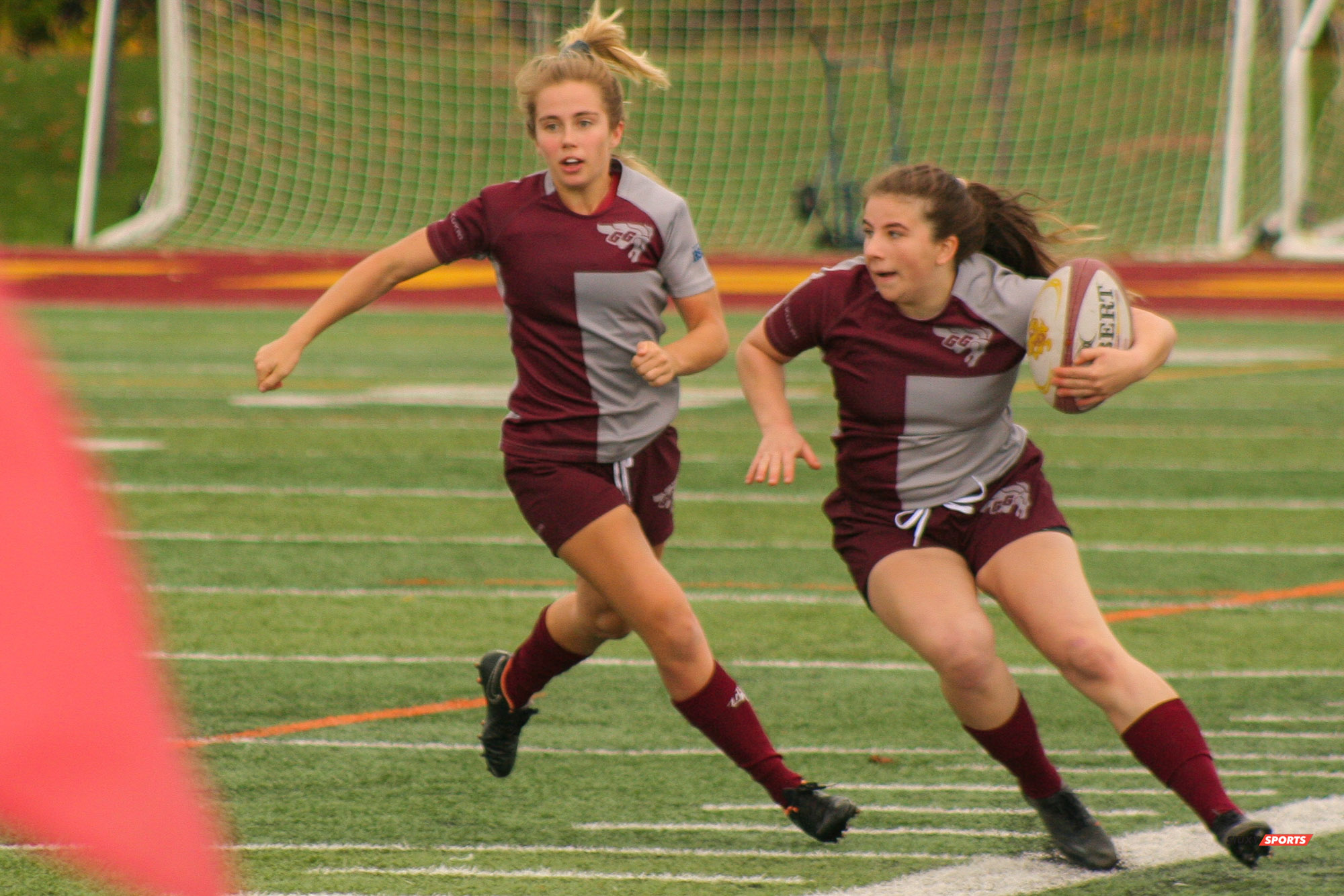 Taylor DONATO - Victoria HOUGH -  Université Concordia - Université Ottawa - Rugby -  (#ConcordiaVsOttawa2021w) Photo by:  | Siuxy Sports 2021-10-17