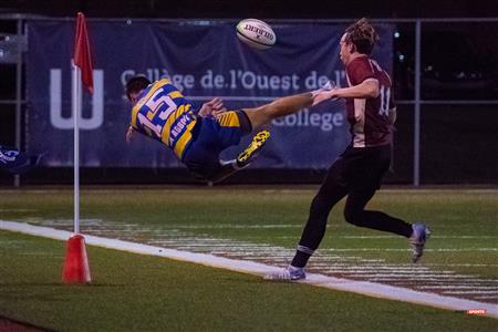 RSEQ RUGBY Masc - JOHN ABBOTT COLLEGE (62) VS (7) College Brébeuf - REEL A1