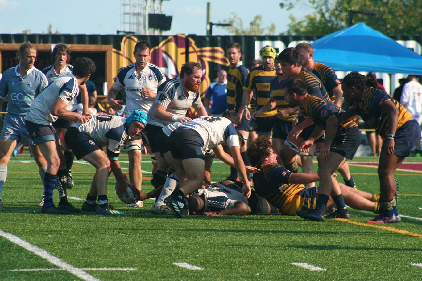 James ACKER - Pierre CONSTANTIN - David MACLEOD -   -  - Rugby -  () Photo by:  | Siuxy Sports 2018-09-15