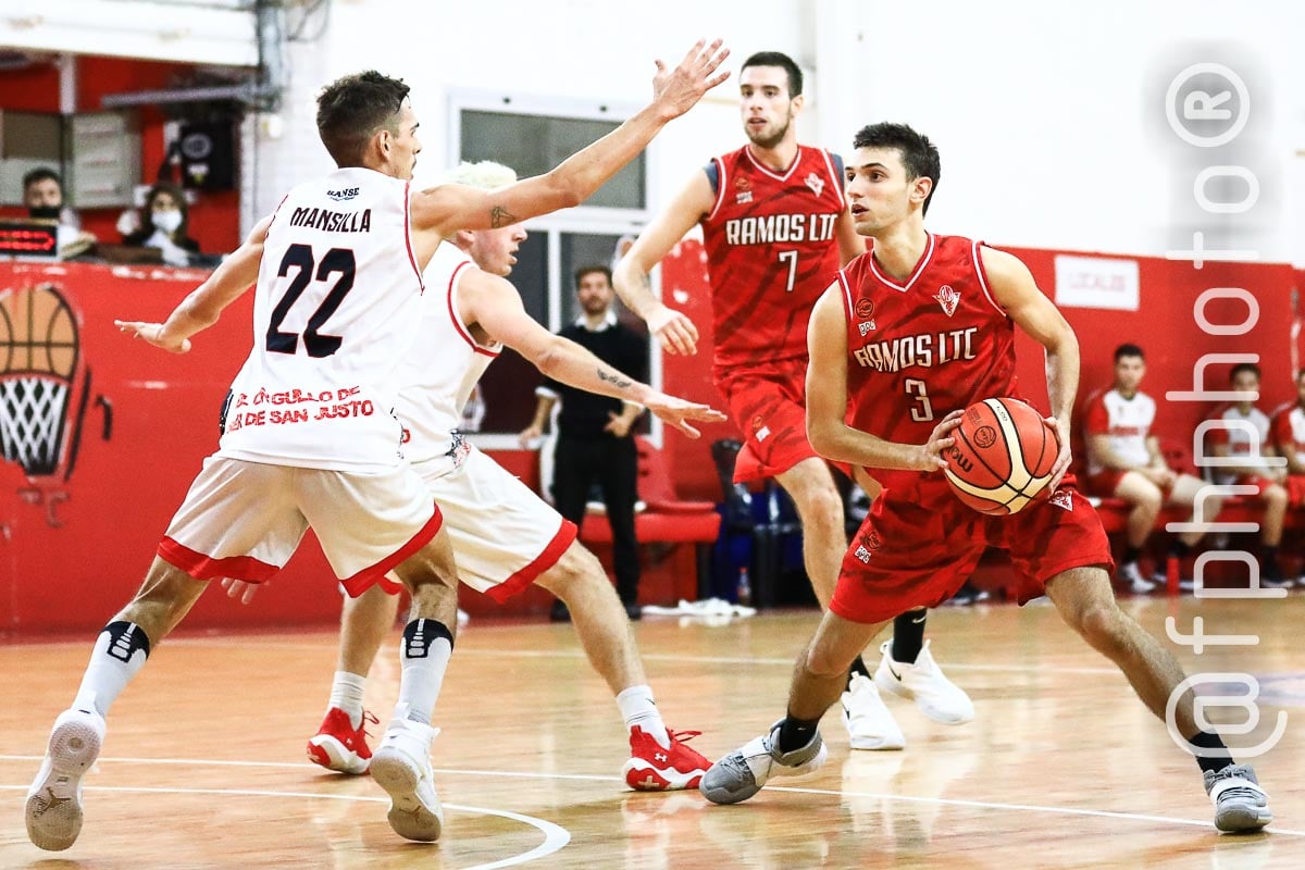 Facundo ALVAREZ - Santiago YASKULKA -  Ramos Mejía Lawn Tennis Club - Centro Deportivo Huracán de San Justo - Basketball - Ramos Mejia Lawn Tenis Club (83) Vs (54) Huracan de San Justo - 2022 - Liga Federal (#RMLTCVSHSJ2022fed) Photo by: Alan Roy Bahamonde | Siuxy Sports 2022-04-12