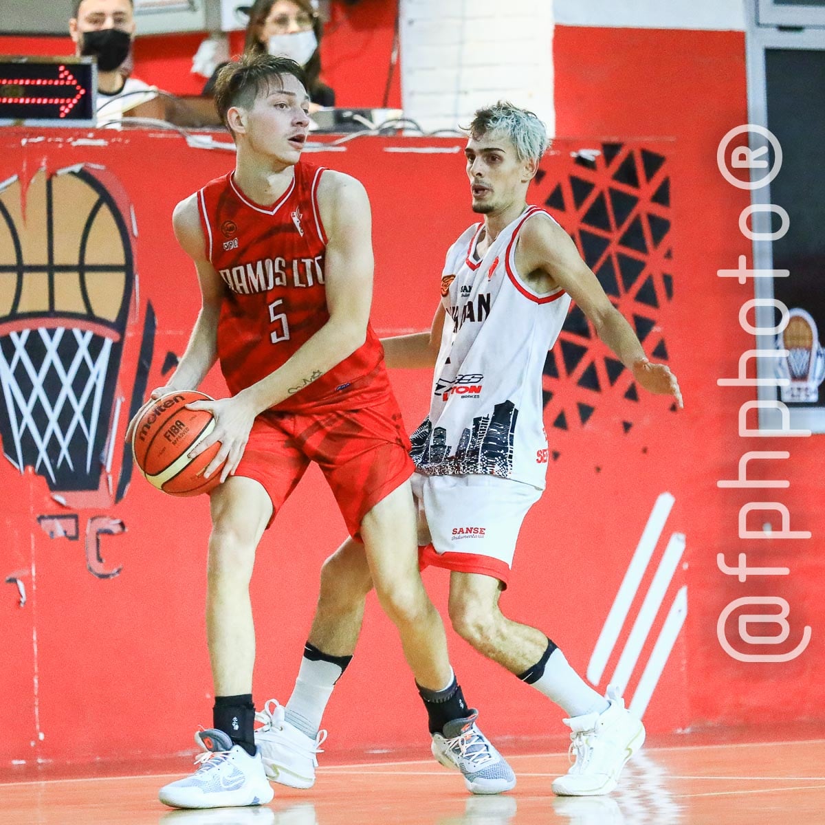 Brian HERSCOVICH - Alen MANSILLA -  Ramos Mejía Lawn Tennis Club - Centro Deportivo Huracán de San Justo - Basketball - Ramos Mejia Lawn Tenis Club (83) Vs (54) Huracan de San Justo - 2022 - Liga Federal (#RMLTCVSHSJ2022fed) Photo by: Alan Roy Bahamonde | Siuxy Sports 2022-04-12