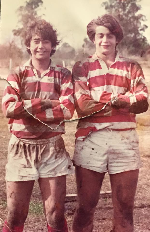 Carlos CASANOVA -   -  - Rugby - Con un gran amigo, Martin Agulleiro (QEPD) () Photo by:  | Siuxy Sports 1984-06-01