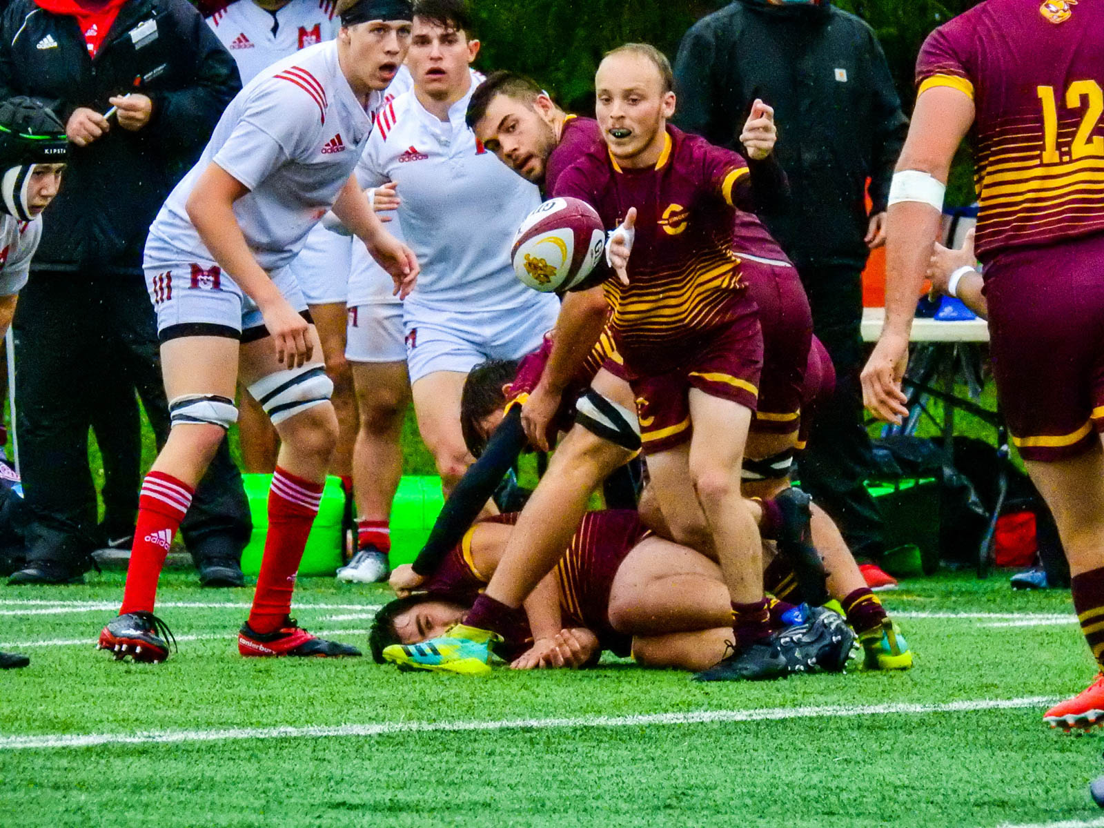Thomas ARTMANN - Owen CUMMING - Justin SAVOIE-DAVIES -  Université Concordia -  - Rugby -  (#ConcordiaVsMcGill2021) Photo by:  | Siuxy Sports 2021-10-02