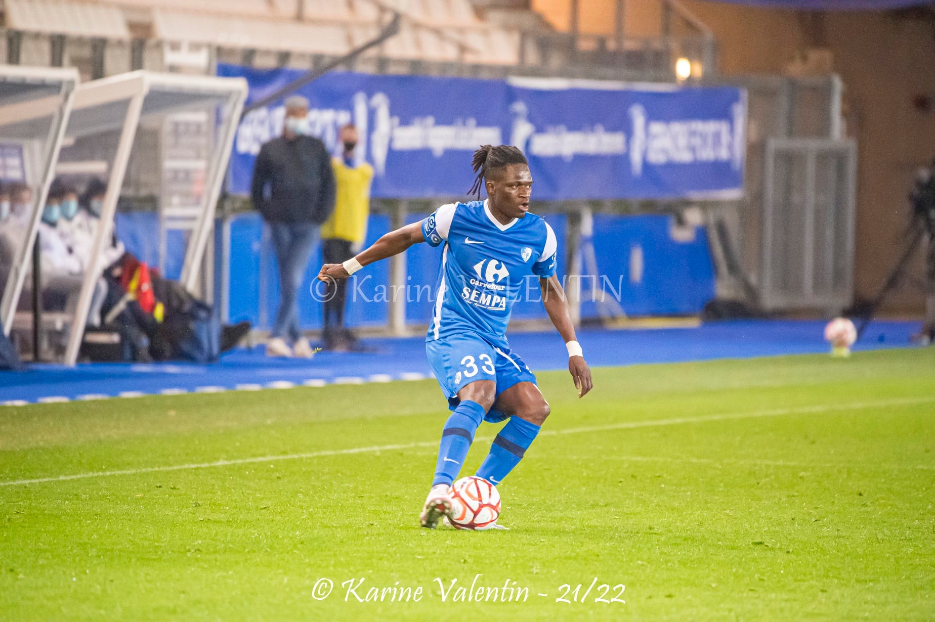 Souleymane CISSÉ -  Grenoble Foot 38 -  - Soccer - GF38 vs AJ Auxerre (#GF38vsAJAuxerre2022jan) Photo by: Karine Valentin | Siuxy Sports 2022-01-08