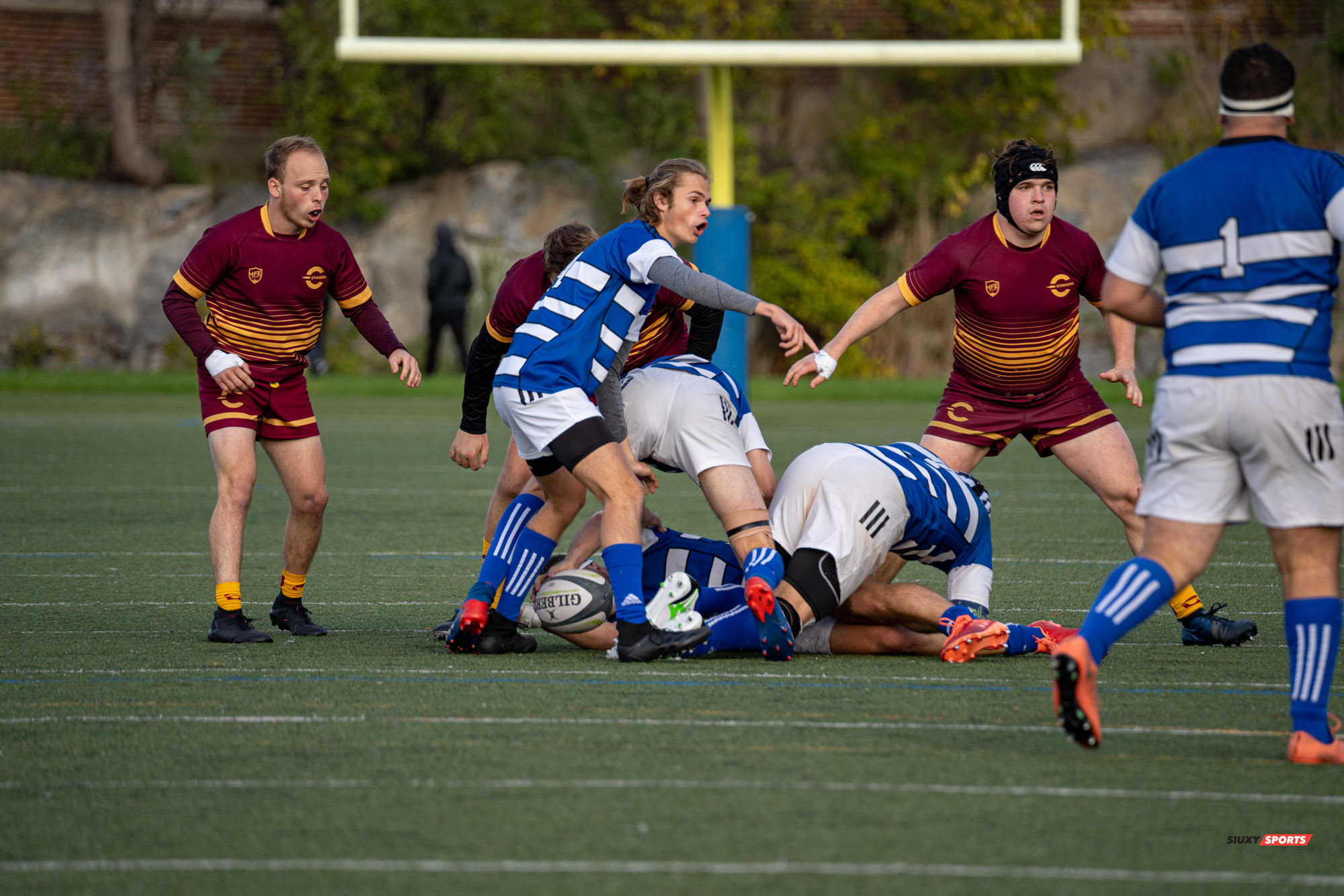 Romain SAUVÉ - Justin SAVOIE-DAVIES -  Université de Montréal - Université Concordia - Rugby -  (#UdeMvsConcordia2021M) Photo by:  | Siuxy Sports 2021-10-23