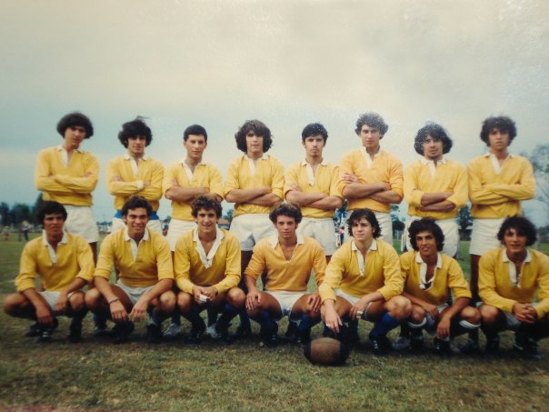 Mariano FERRO - Fabian MONZON - Fabian Guillermo NESPRIAS -  Asociación Deportiva Francesa -  - Rugby - Partido que celebraba la inaguracion de las nuevas canchas de la Depor (Clases 65 y 66) Photo by:  | Siuxy Sports 1983-06-01