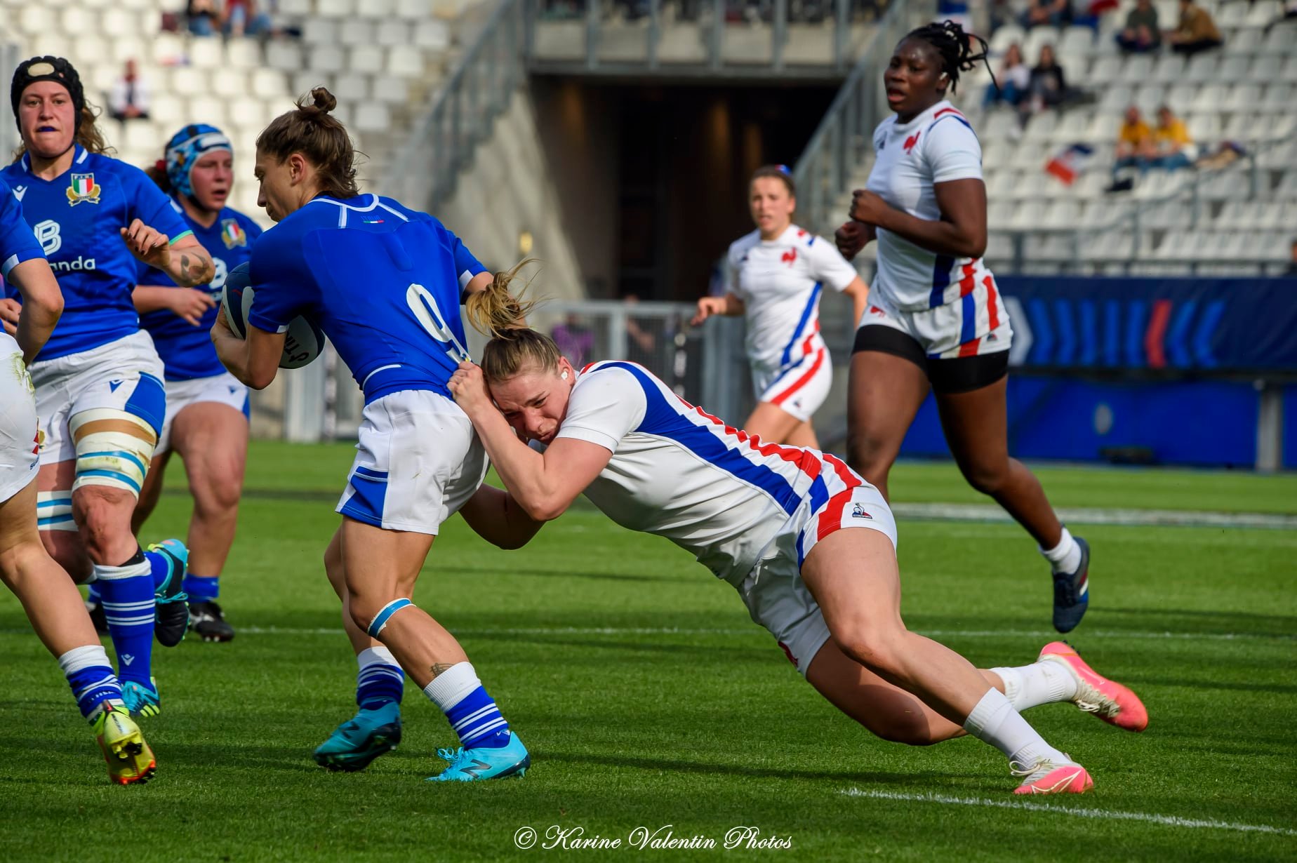  Équipe de France de rugby à XV - Nazionale di rugby a 15 dell'Italia - Rugby - France (39) vs Italie (6) - 6N fém. (#FranceVsItalie6Nfem2022) Photo by: Karine Valentin | Siuxy Sports 2022-03-27