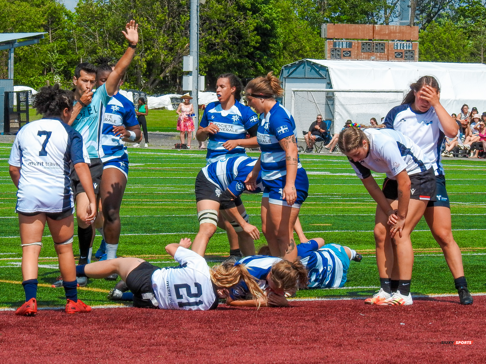  Équipe féminine - Rugby Québec - Ontario Blues (w) - Rugby - RUGBY QUÉBEC (96) VS (0) ONTARIO BLUES - RUGBY FÉMININ XV SR - REEL A1 (#RugbyFemQCvON2022ReelA1) Photo by: Emilie Alchourron | Siuxy Sports 2022-07-02