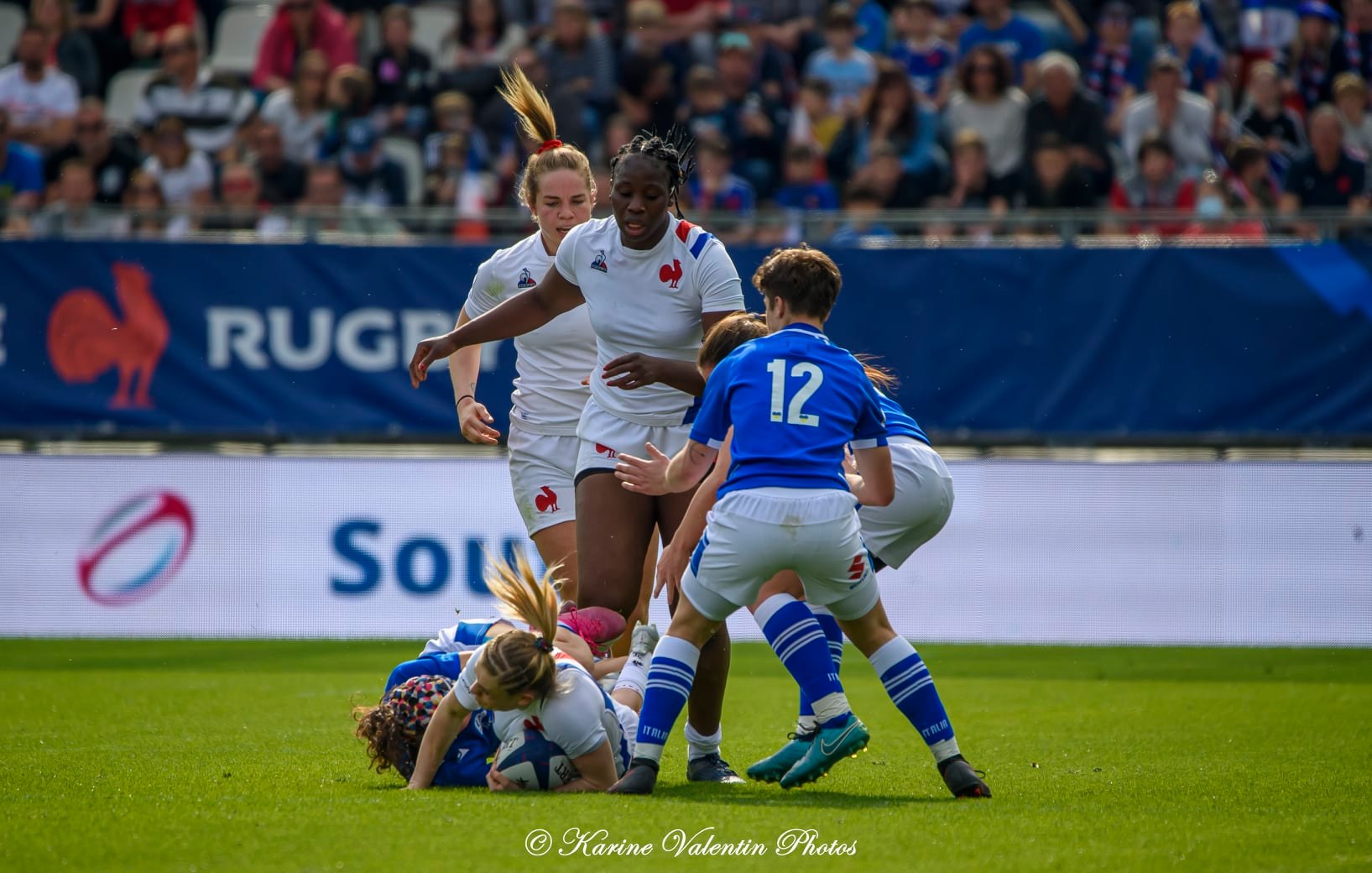  Équipe de France de rugby à XV - Nazionale di rugby a 15 dell'Italia - Rugby - France (39) vs Italie (6) - 6N fém. (#FranceVsItalie6Nfem2022) Photo by: Karine Valentin | Siuxy Sports 2022-03-27