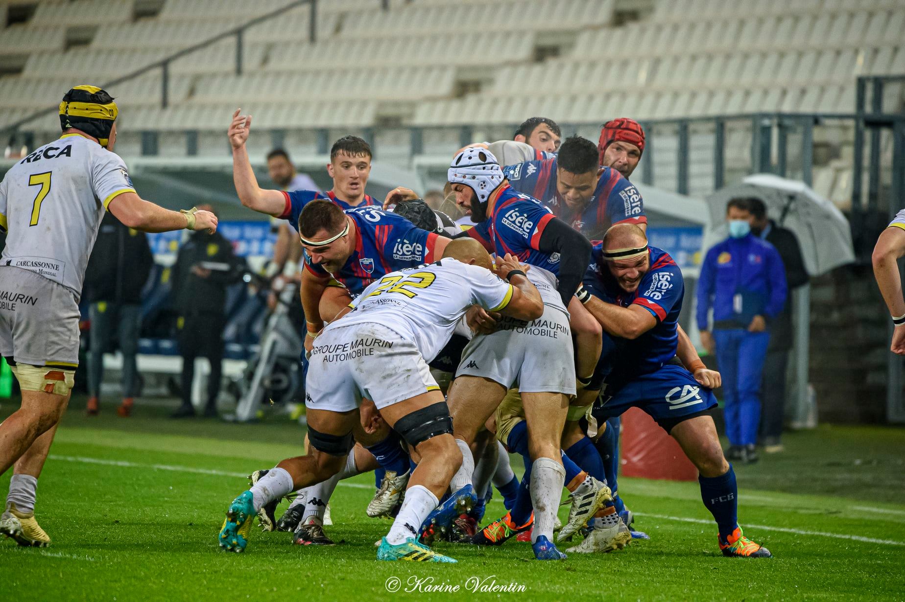 Jean-Charles ORIOLI - Florian ZUPAN -  FC Grenoble Rugby - US Carcassonne - Rugby - FC Grenoble Rugby VS US Carcassonne (#GrenobleCarcassonne2021Mai) Photo by: Karine Valentin | Siuxy Sports 2021-05-06