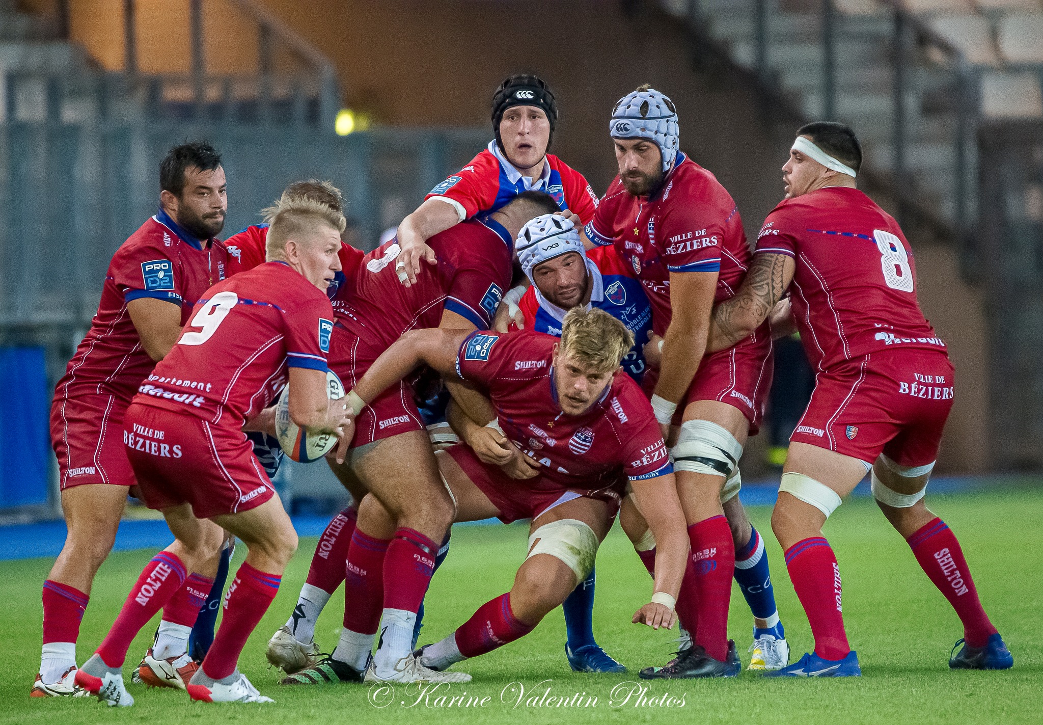 Pierre GAYRAUD - José MADEIRA -  FC Grenoble Rugby - AS Béziers Hérault - Rugby - FC GRENOBLE RUGBY (19) VS (15) AS BÉZIERS HÉRAULT (#FCGvsASBHaou2022) Photo by: Karine Valentin | Siuxy Sports 2022-08-26