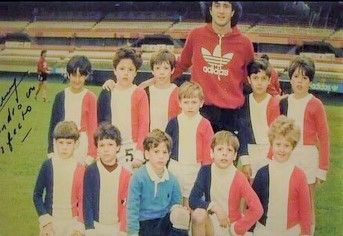 Matias POGGI - Alejo SANJURJO - Luis VILLANUEVA - Daniel ZORDAN -  Colegio San Miguel  -  - Soccer - Egresados 1994-1995 Cancha de River con el Beto Alonso, año 1986 () Photo by:  | Siuxy Sports 1986-10-28