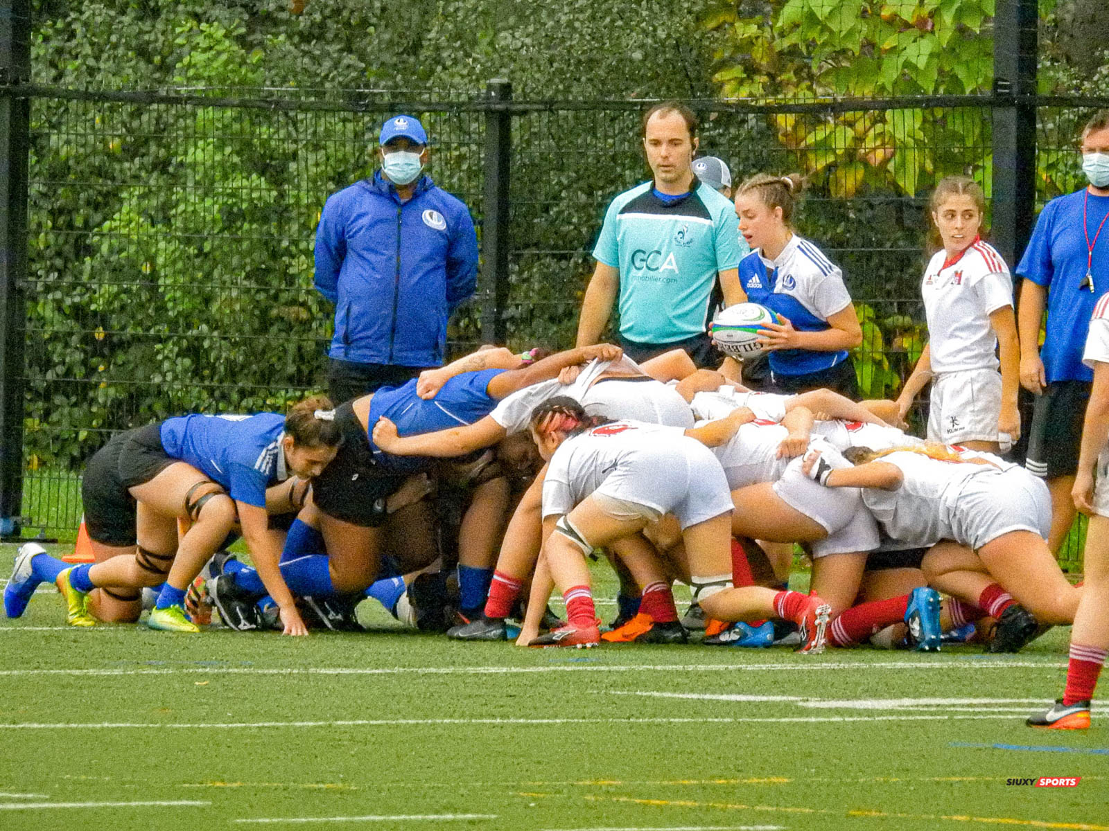 Brooke BORGATTI - Michel FRANÇOIS - Danny O'SHEA -  Université de Montréal - Université McGill - Rugby -  (#UdMvsMcGill2021w) Photo by:  | Siuxy Sports 2021-10-16