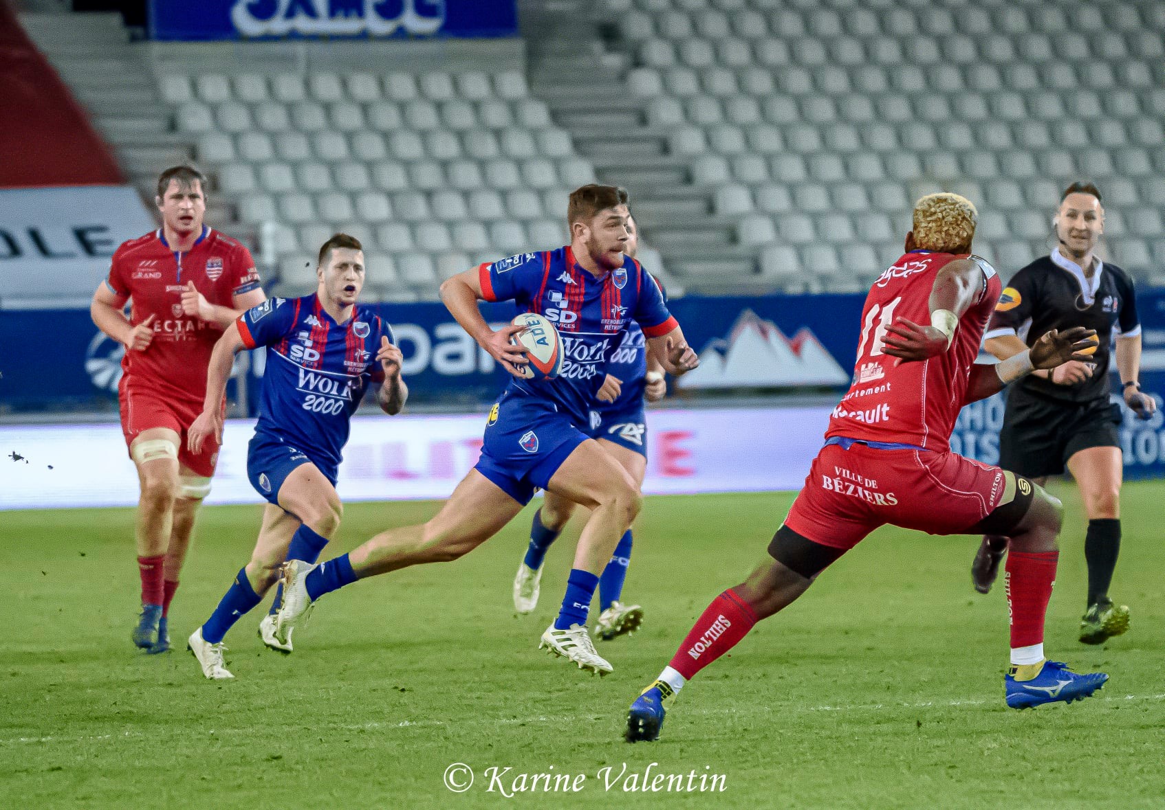 Corentin GLENAT -  FC Grenoble Rugby - AS Béziers Hérault - Rugby - FC Grenoble VS ASBH (#GrenobleASBH2021jan) Photo by: Karine Valentin | Siuxy Sports 2021-01-29