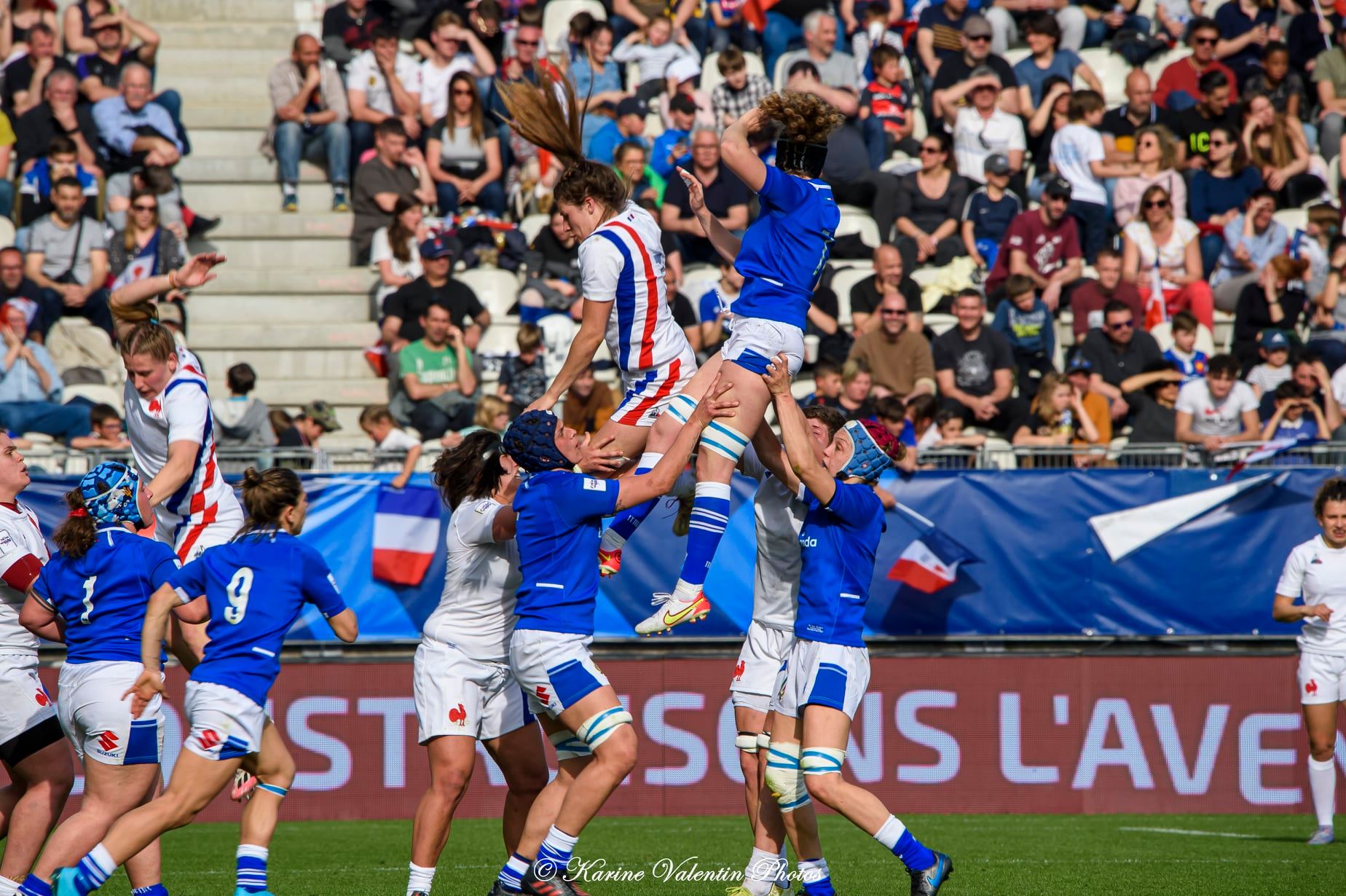 Équipe de France de rugby à XV - Nazionale di rugby a 15 dell'Italia - Rugby - France (39) vs Italie (6) - 6N fém. (#FranceVsItalie6Nfem2022) Photo by: Karine Valentin | Siuxy Sports 2022-03-27