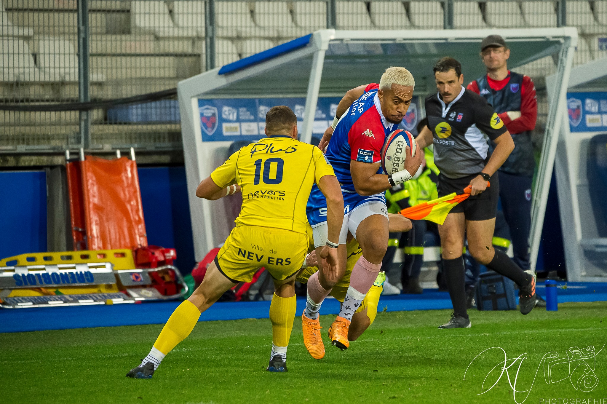Atu MANU -  FC Grenoble Rugby - USON Nevers - Rugby - FC GRENOBLE RUGBY (19) VS USON NEVERS (18) - 2022 (#FCGvsUSONm22022) Photo by: Karine Valentin | Siuxy Sports 2022-10-27