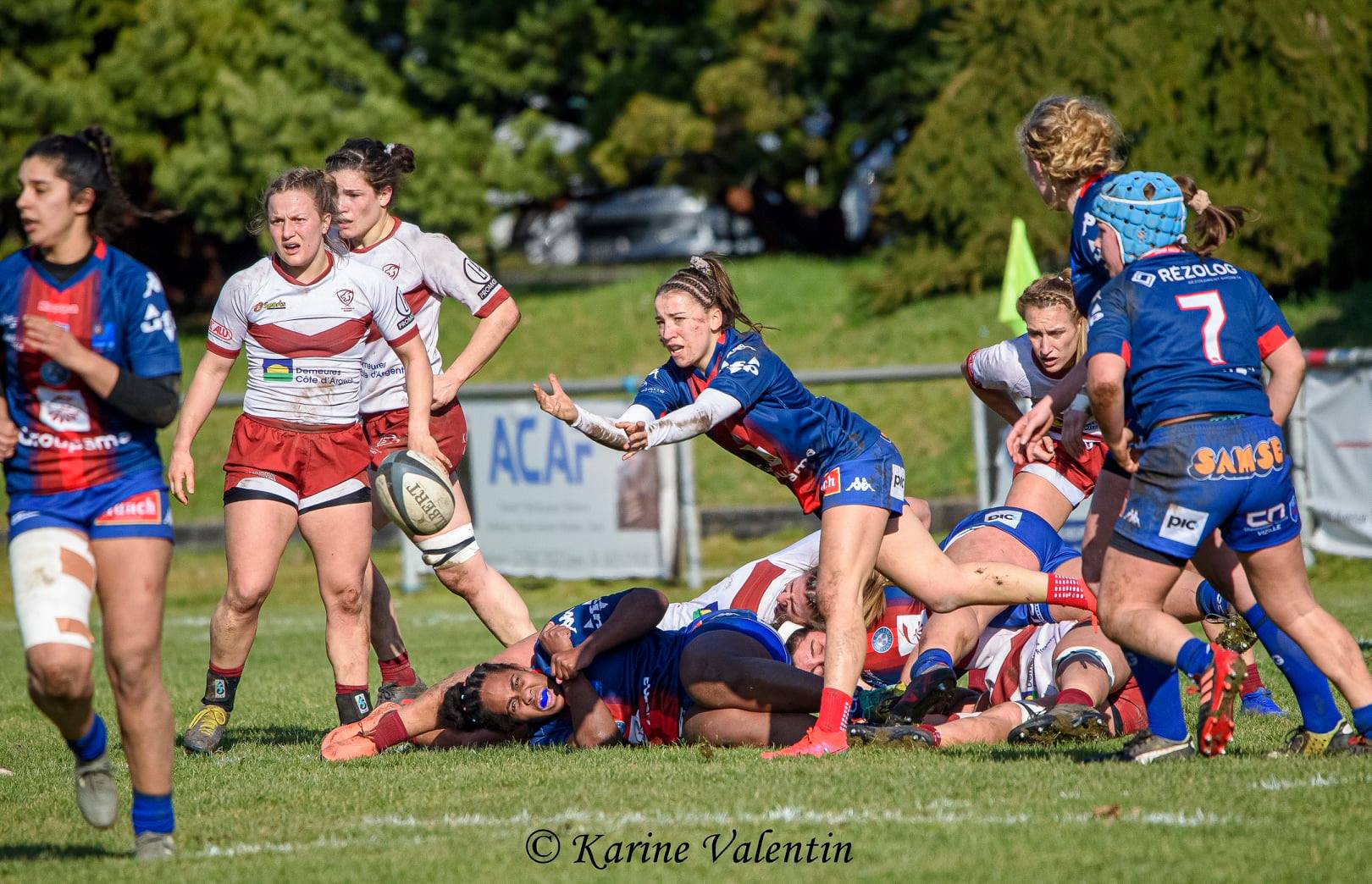 Lou AGRIODOS - Makarita BALEINAGODO - Alexandra CHAMBON -  FC Grenoble Rugby - Stade Bordelais - Rugby - FC Grenoble VS Stade Bordelais (#GrenobleSBordelais2021jan) Photo by: Karine Valentin | Siuxy Sports 2021-01-31