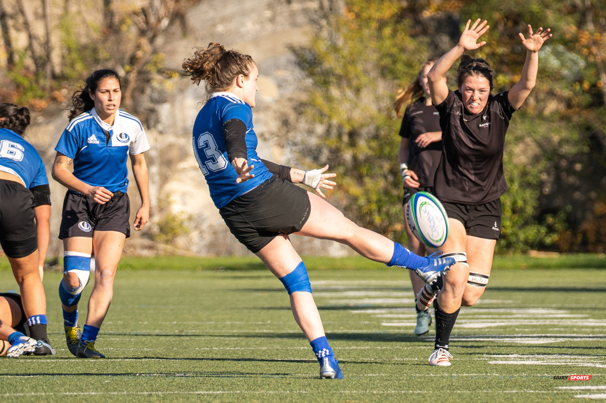 Anastasia BOURKA - Valérie LANGEVIN -  Université de Montréal - Université Carleton - Rugby -  (#3UdeMvsCarletonF) Photo by:  | Siuxy Sports 2021-11-07