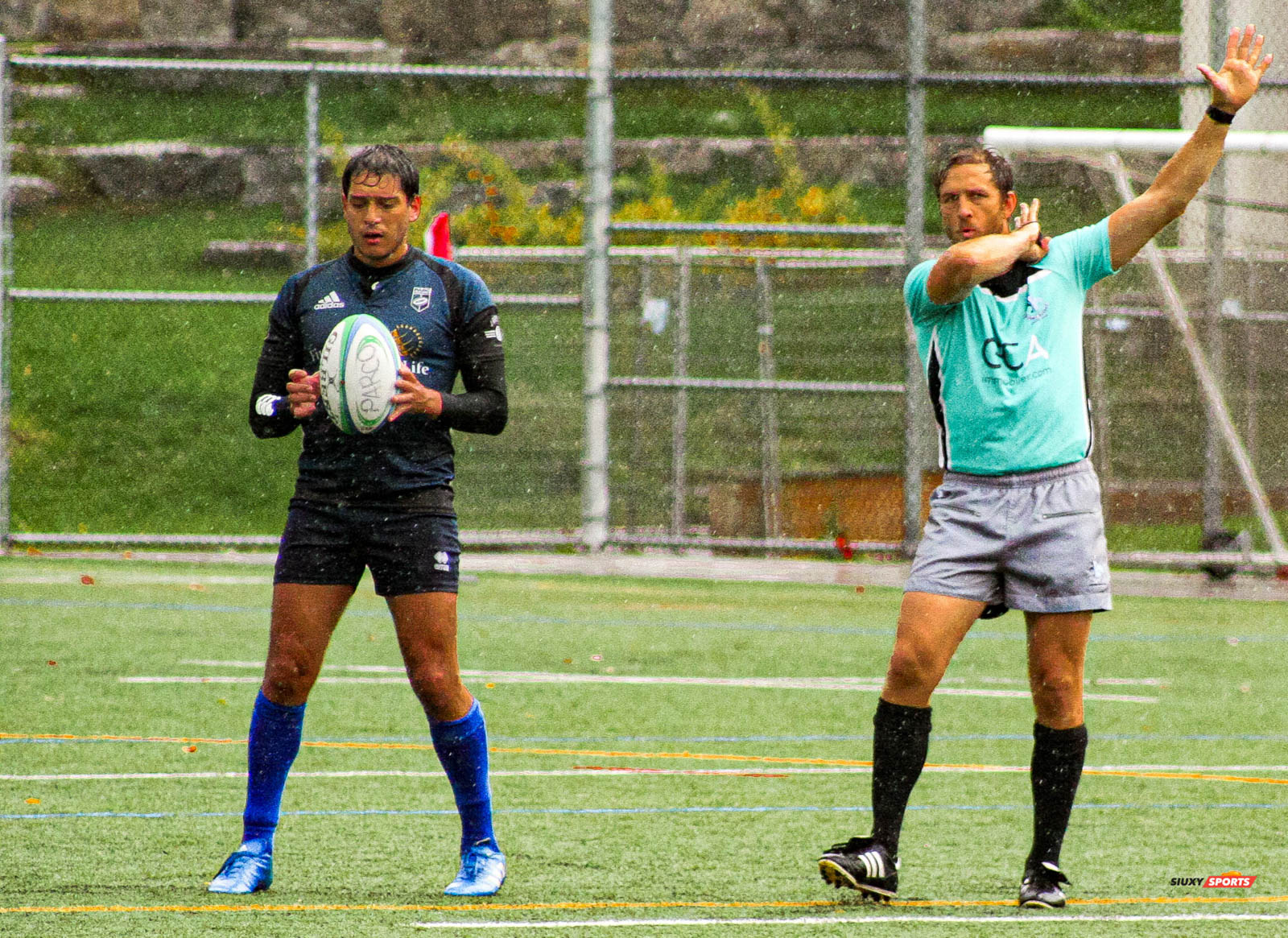 James ACKER - Vicken KAYAYAN -  Parc Olympique Rugby -  - Rugby - High tackle (#PARCOvsRCM2021m) Photo by:  | Siuxy Sports 2021-10-16