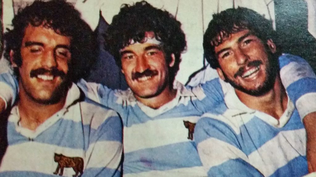 Eliseo Nicolas BRANCA - Buenaventura MINGUEZ - Ernesto URE -   -  - Rugby - 3 grandes () Photo by:  | Siuxy Sports 1984-10-01