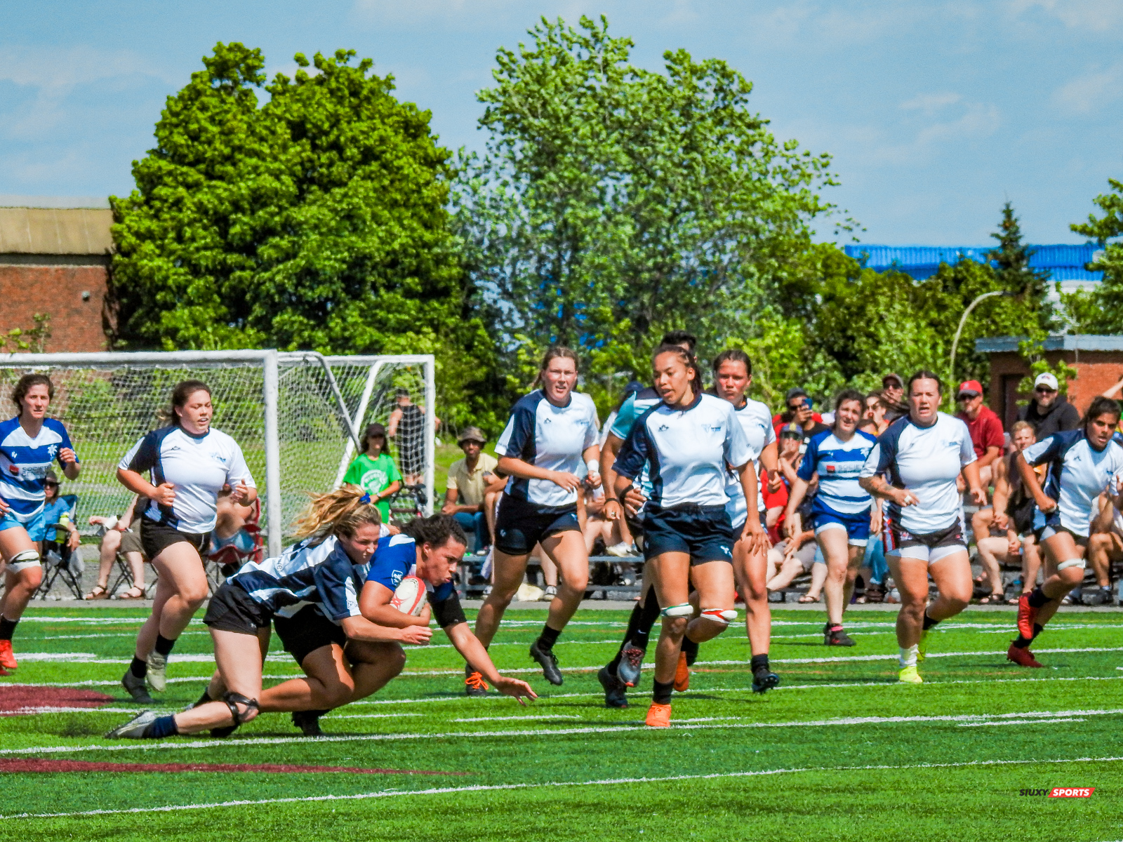 Irène KOUAM -  Équipe féminine - Rugby Québec - Ontario Blues (w) - Rugby - RUGBY QUÉBEC (96) VS (0) ONTARIO BLUES - RUGBY FÉMININ XV SR - REEL A1 (#RugbyFemQCvON2022ReelA1) Photo by: Emilie Alchourron | Siuxy Sports 2022-07-02
