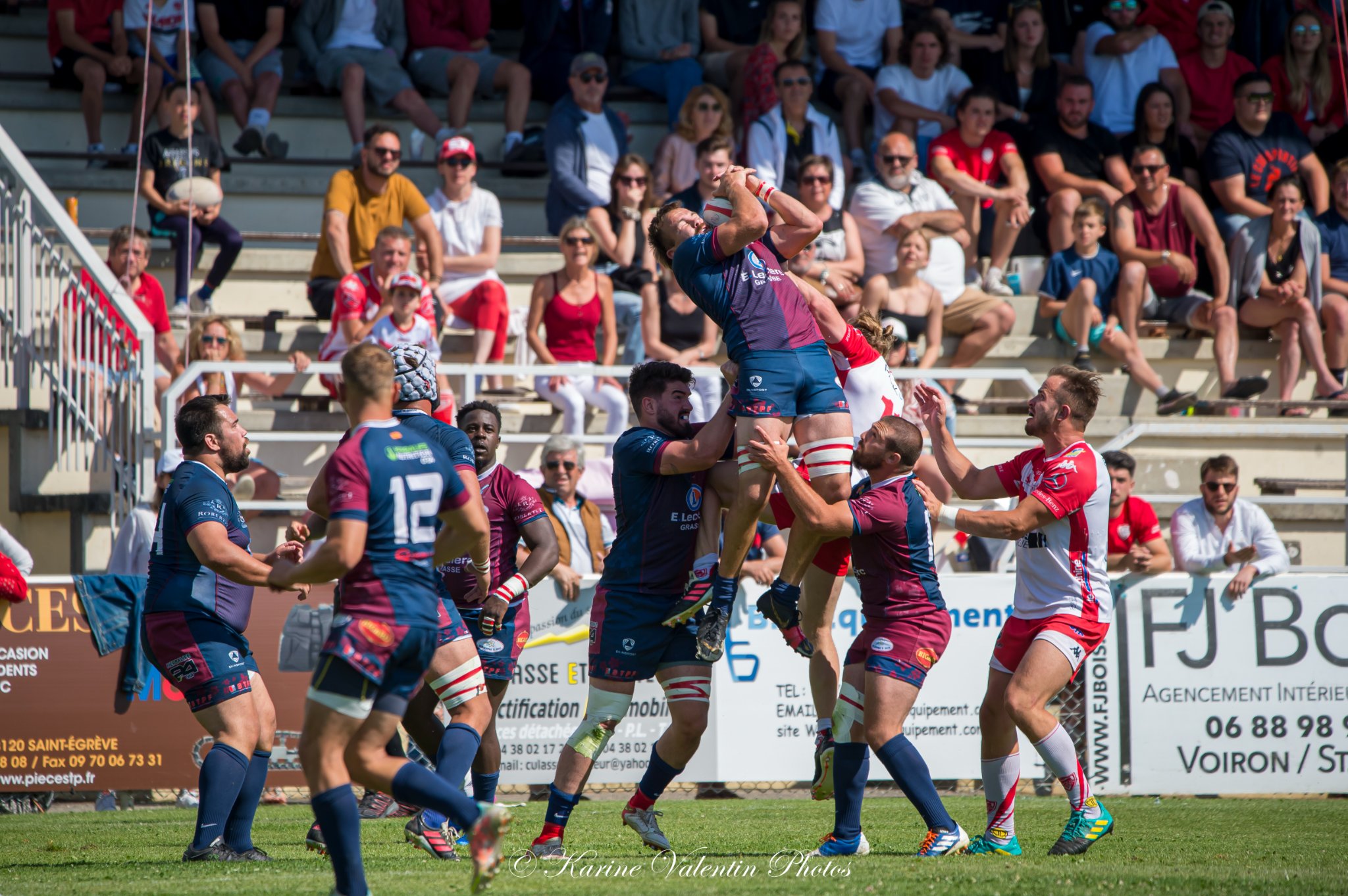  Stade Olympique Voironnais - Rugby Olympique de Grasse - Rugby - SOV (16) vs (27) ROG (#SOVvsROG2022) Photo by: Karine Valentin | Siuxy Sports 2022-05-29