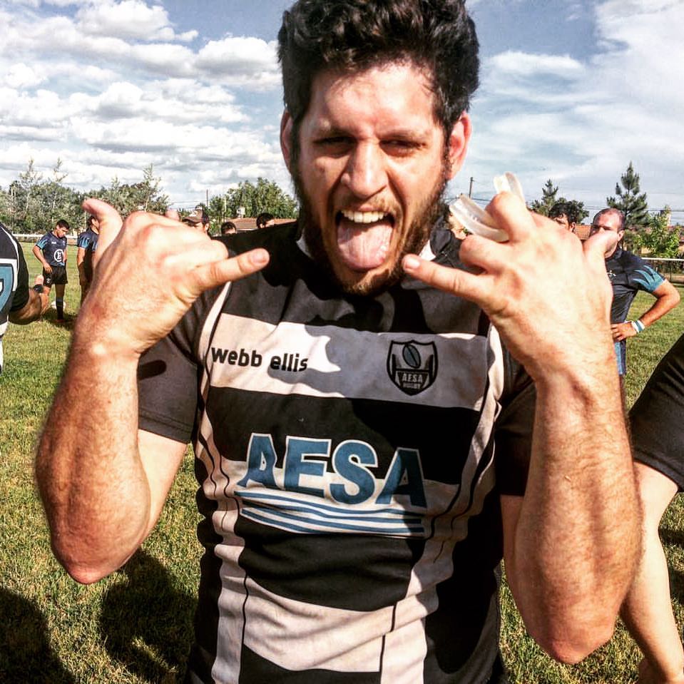 Facundo AGUINAGA -  AESA -  - Rugby - Facu, mostrando toda su garra () Photo by:  | Siuxy Sports 2017-11-21
