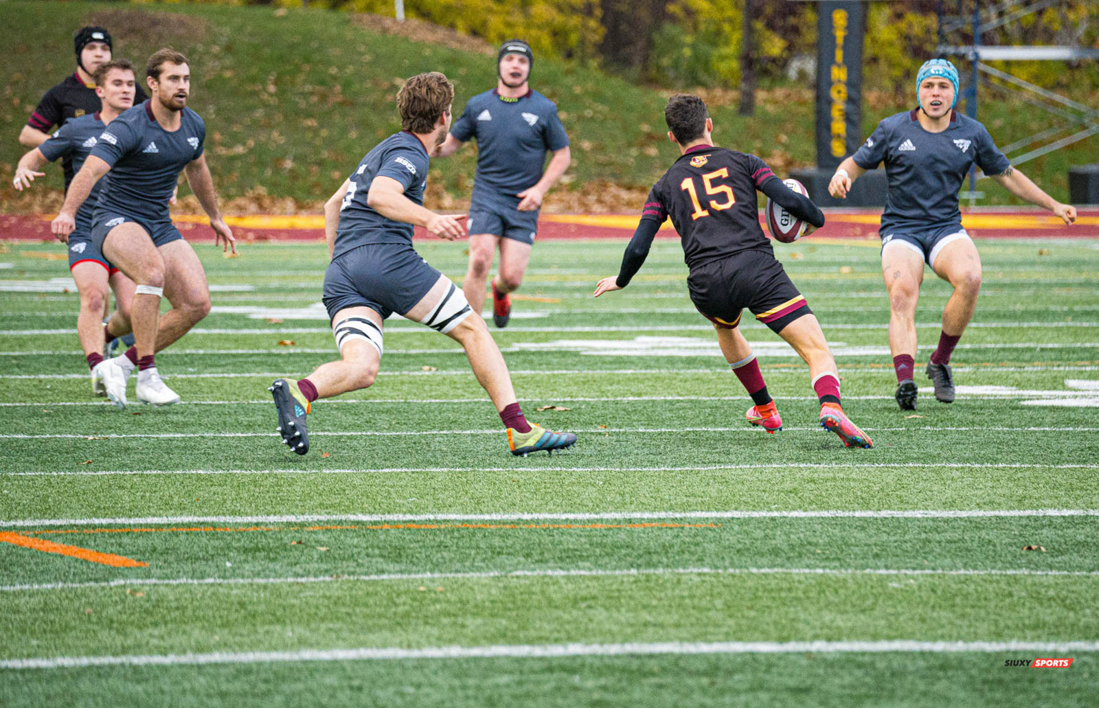 Arthur DU CHAFFAUT - James FLEMMING -  Université Concordia - Université Ottawa - Rugby -  (#ConcordiaVsOttawa2021m) Photo by:  | Siuxy Sports 2021-10-30