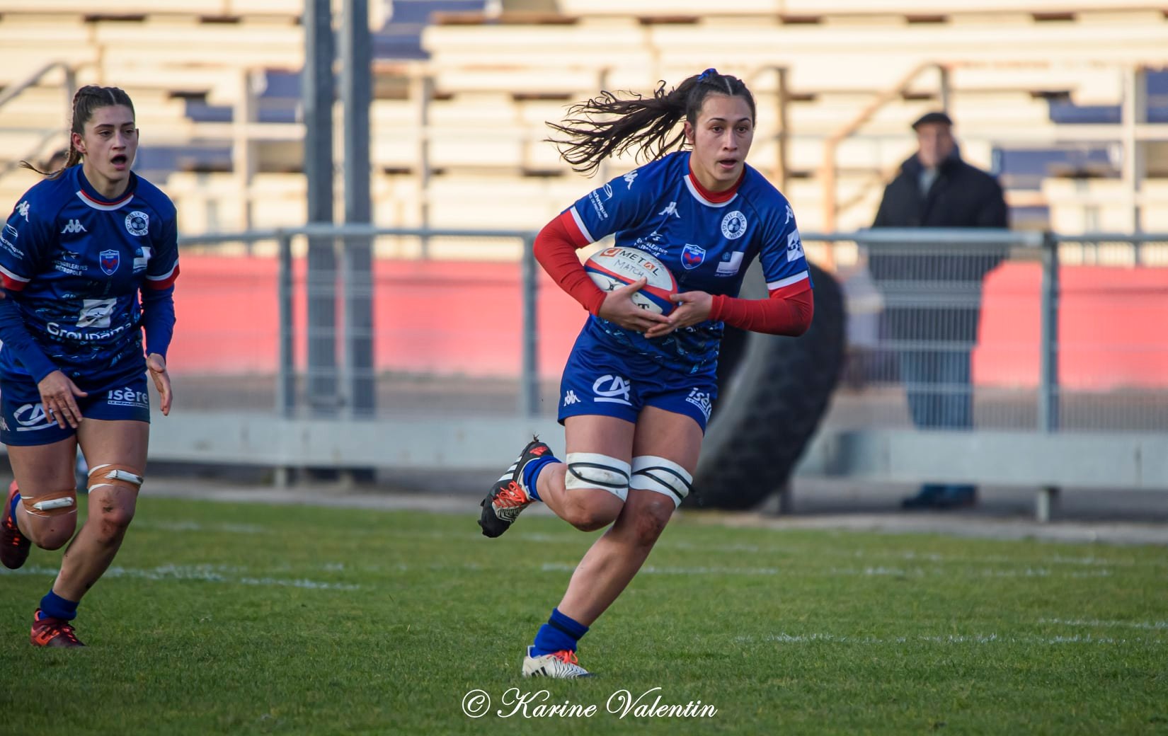 Estelle CARPENTIER - Manaé FELEU -  FC Grenoble Rugby -  - Rugby -  (#GrenobleVsBobigny2021Dec) Photo by: Karine Valentin | Siuxy Sports 2021-12-21