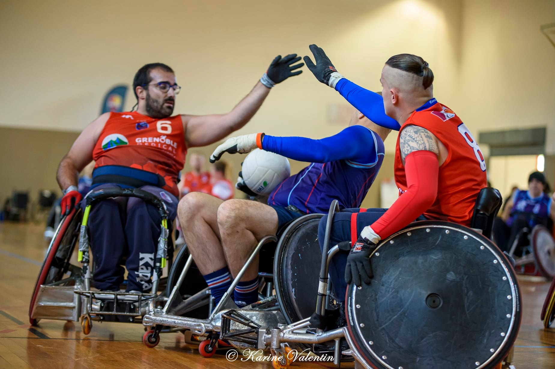  FC Grenoble Rugby - CS Bourgoin-Jallieu - Wheelchair rugby -  (#QuadRugbyGrenBourg2021Nov) Photo by: Karine Valentin | Siuxy Sports 2021-11-20