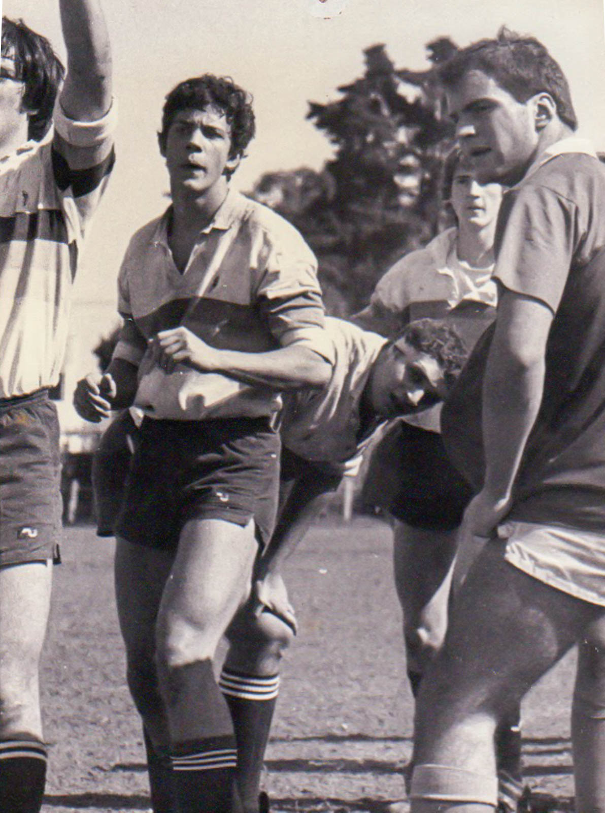 Juan ALCHOURRON - Hernan ARSENIAN - Dario RUCKER -  Los Cedros -  - Rugby -  () Photo by:  | Siuxy Sports 1988-10-26