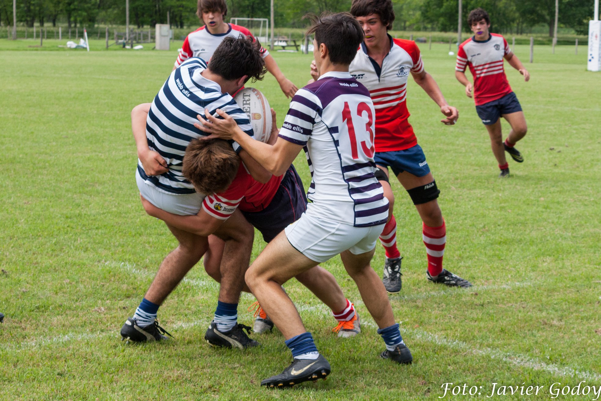 Sebastian BALLESTEROS - Clemente VILCHES -  Areco Rugby Club - Club San Carlos - Rugby - A pura garra (#ArecoVsSanCarlos2019M16) Photo by: Javier Godoy | Siuxy Sports 2019-11-10