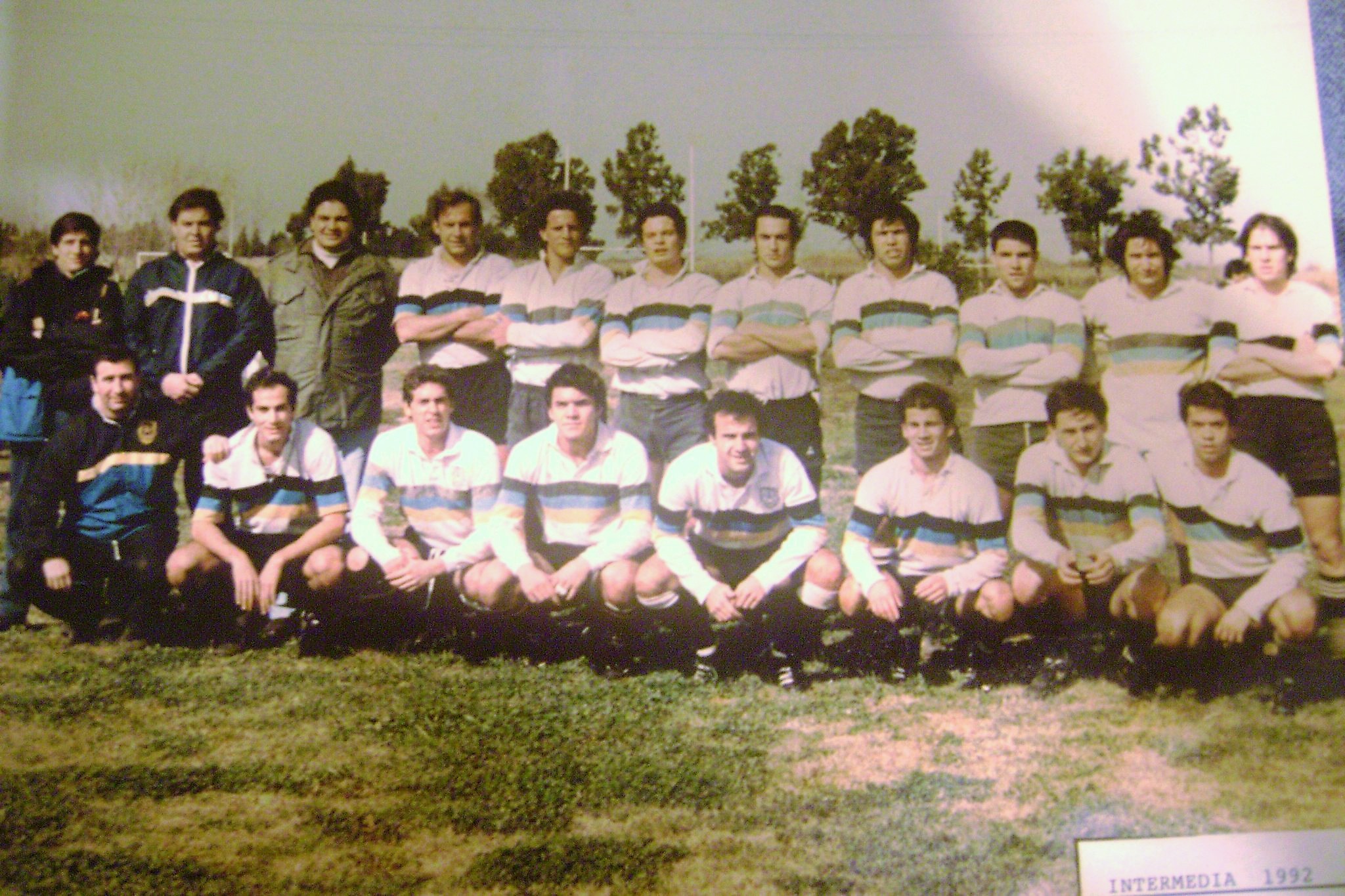 Hugo BANCHERO - Hernan BENNETT - Alejandro BESTANI - Diego BESTANI - Christian BONAVENTURA - Jorge MACRI - Mariano MARTELA - Fernando MIGLIARDI - Santiago PINTO - Aquiles SOLANO -  Los Cedros - Club San Cirano - Rugby - Previa del partido de la Inter () Photo by:  | Siuxy Sports 1992-08-27