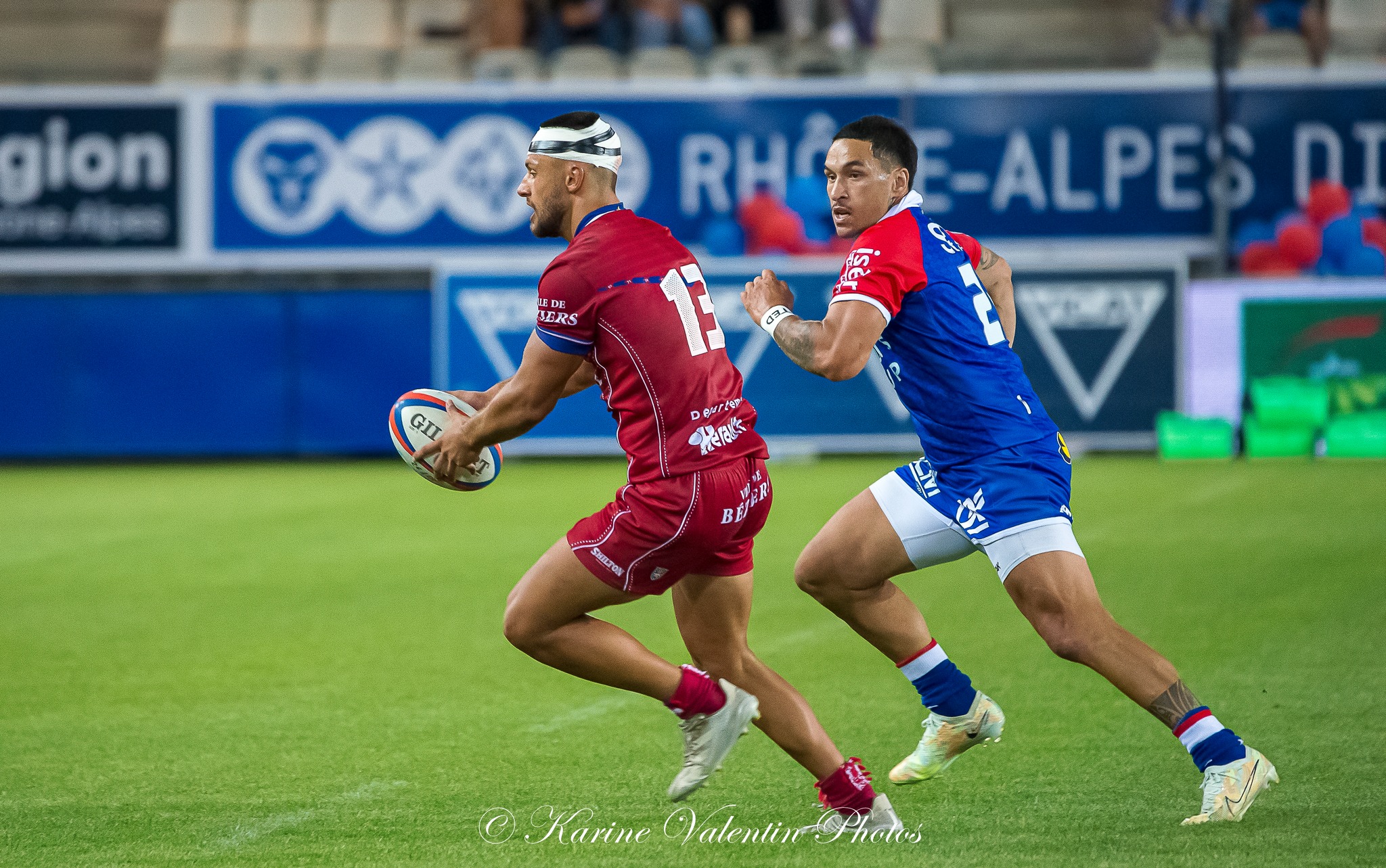  FC Grenoble Rugby - AS Béziers Hérault - Rugby - FC GRENOBLE RUGBY (19) VS (15) AS BÉZIERS HÉRAULT (#FCGvsASBHaou2022) Photo by: Karine Valentin | Siuxy Sports 2022-08-26
