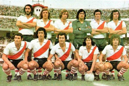 Norberto ALONSO - Ubaldo Matildo FILLOL - Jorge GHISO - Juan José LÓPEZ - Reinaldo MERLO - Carlos MORETE - Hugo PENA -  Club Atlético River Plate -  - Soccer - Equipo de 1973 () Photo by:  | Siuxy Sports 1973-06-01