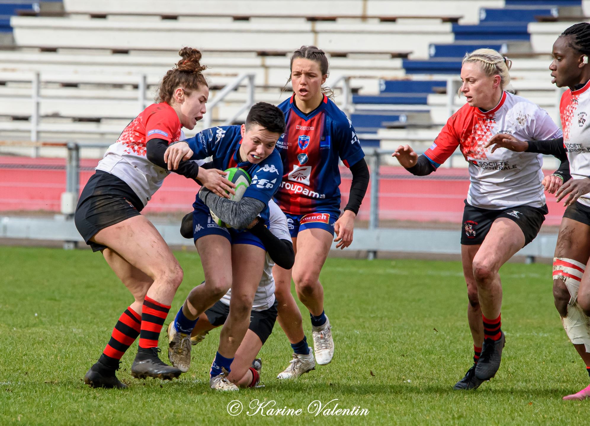 Oceane BUISSON - Marie DEFERRARD -  FC Grenoble Rugby - AC Bobigny 93 Rugby - Rugby -  (#GrenobleVsBobigny2021Mar) Photo by: Karine Valentin | Siuxy Sports 2021-03-15