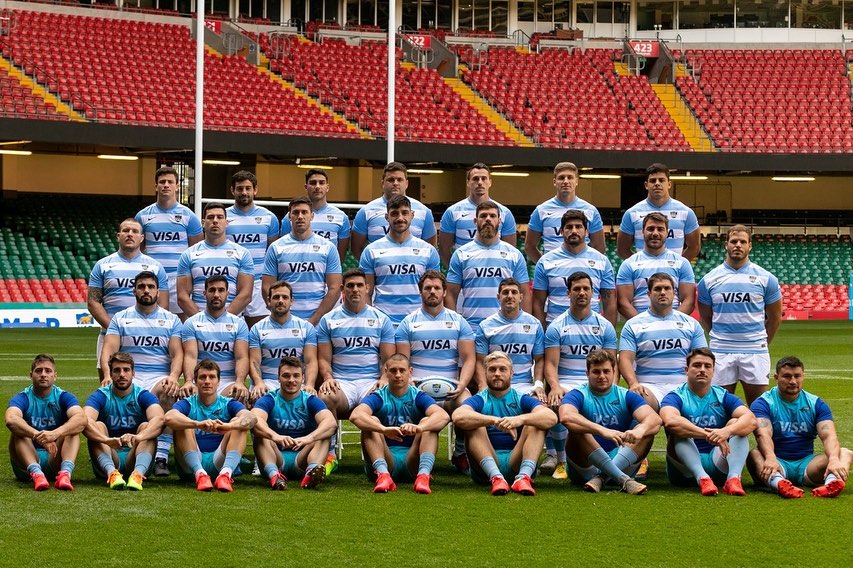 Matías ALEMANNO - Rodrigo BRUNI - Santiago CHOCOBARES - Tomás CUBELLI - Jerónimo DE LA FUENTE - Bautista DELGUY - Felipe EZCURRA - Juan José IMHOFF - Marcos KREMER - Tomás LAVANINI - Pablo MATERA - Santiago MEDRANO - Julián MONTOYA - Matías MORONI - Guido PETTI - Nicolás SÁNCHEZ - Santiago SOCINO - Nahuel TETAZ CHAPARRO -  Selección Argentina de Rugby XV -  - Rugby - Equipo de 2021 frente a Gales () Photo by:  | Siuxy Sports 2021-07-17