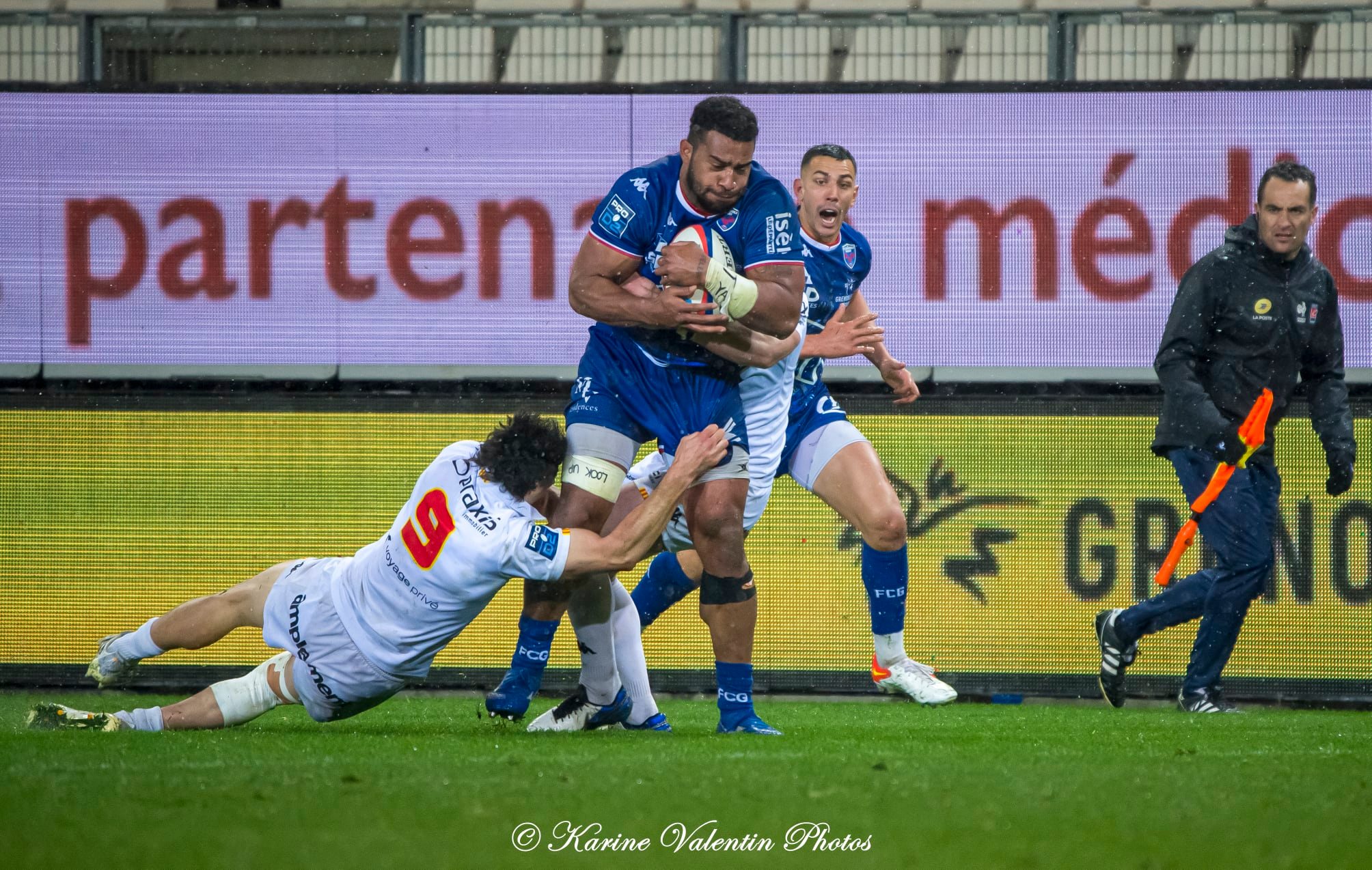 Pio MUARUA -  FC Grenoble Rugby - Provence - Rugby - FC Grenoble (6) vs (9) Provence Rugby - 2022 (#FCGRvsProvR2022) Photo by: Karine Valentin | Siuxy Sports 2022-04-01
